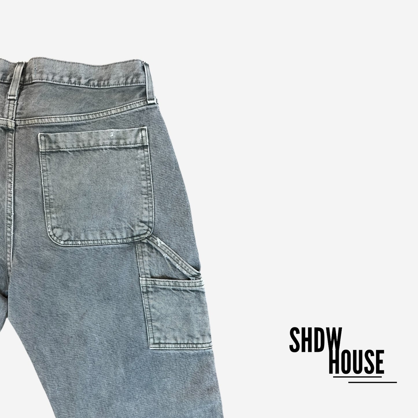 Abercrombie & Fitch Double Knee Carpenter Jeans in Grey