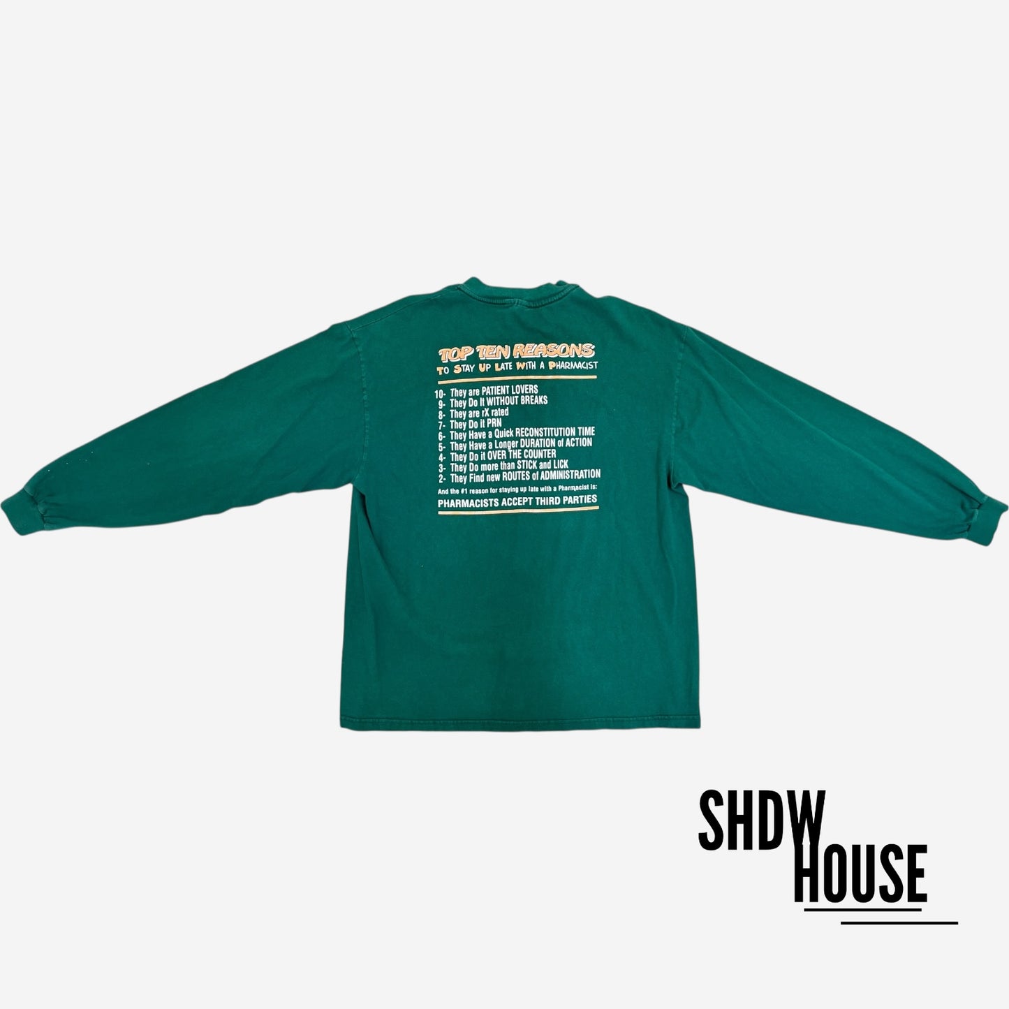 Top 10 Reasons 90’s Vintage NSFW L/S Tee in Green
