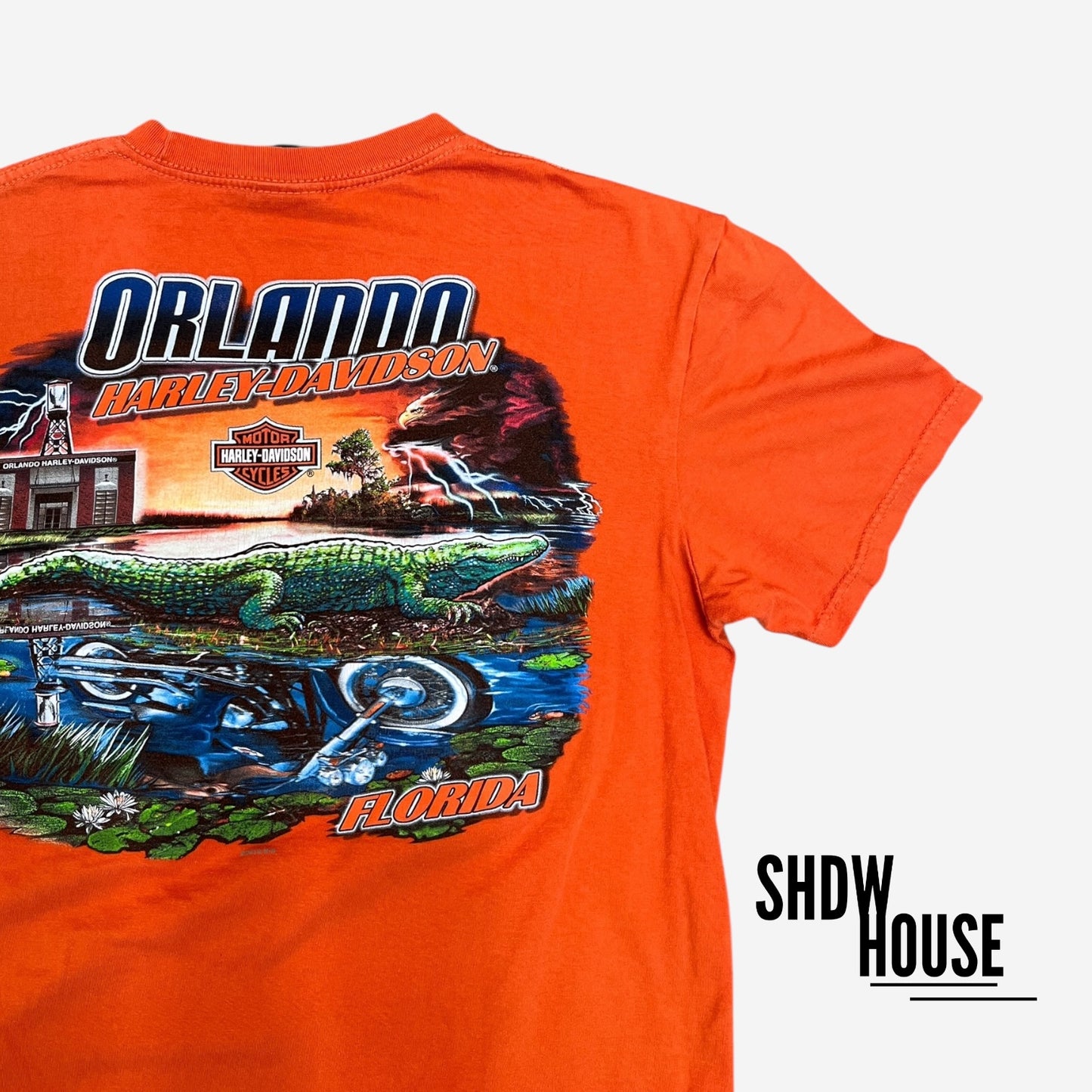 Harley Davidson Orlando FL Tee in Orange