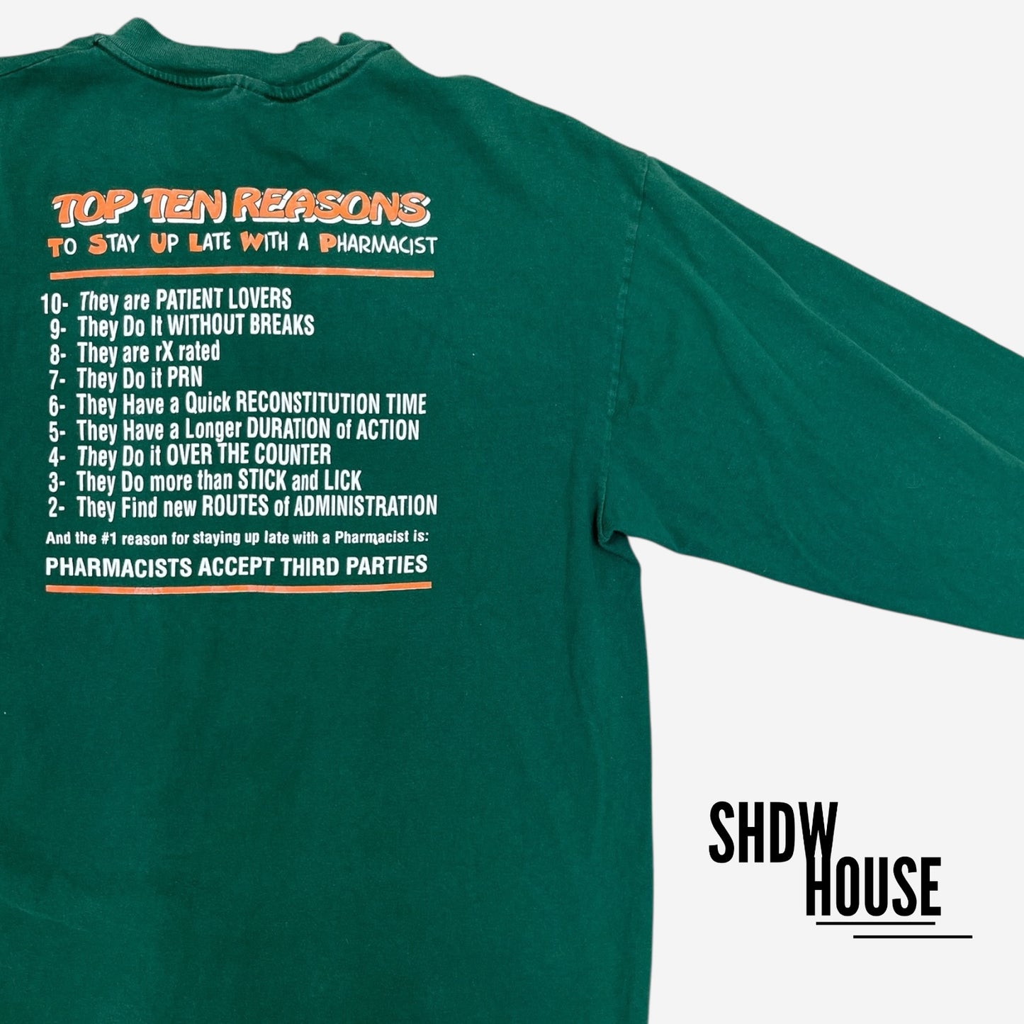 Top 10 Reasons 90’s Vintage NSFW L/S Tee in Green