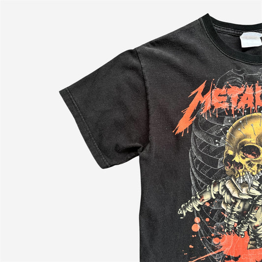 Metallica Death Magnetic 2008 Skull Tee in Washed Black