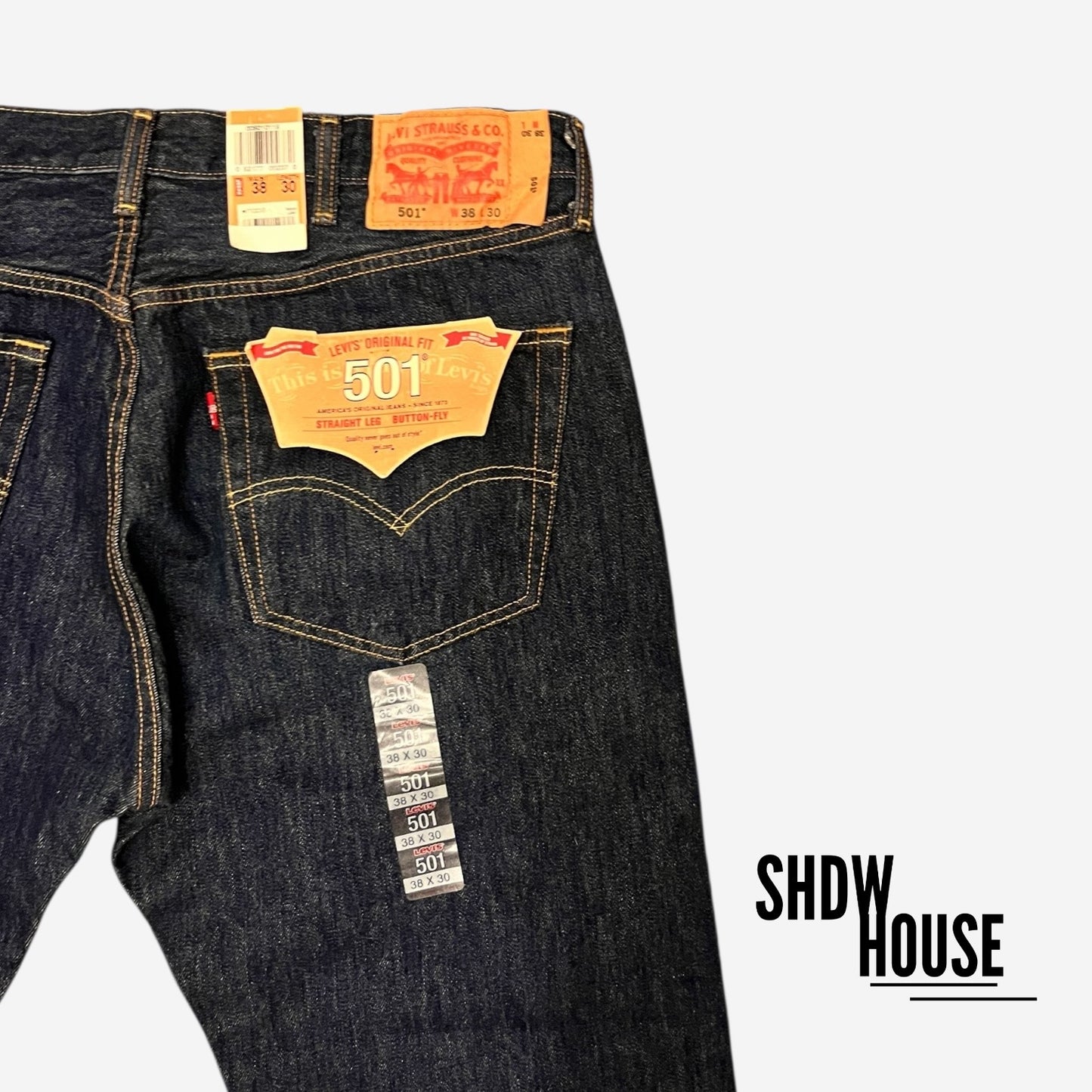 Levi Strauss & Co 501 Jeans in Dark Stonewash