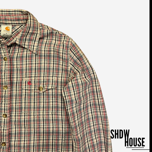 Carhartt Women’s Button Down Flannel in Pink
