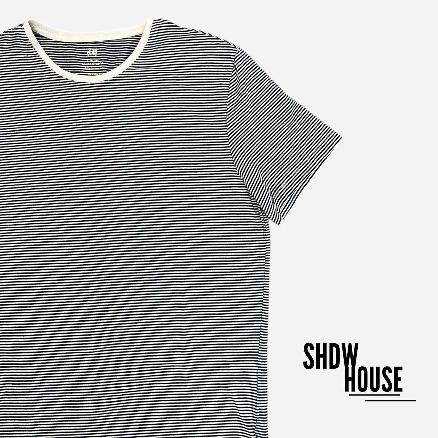 H&M Striped Tee in Black/White