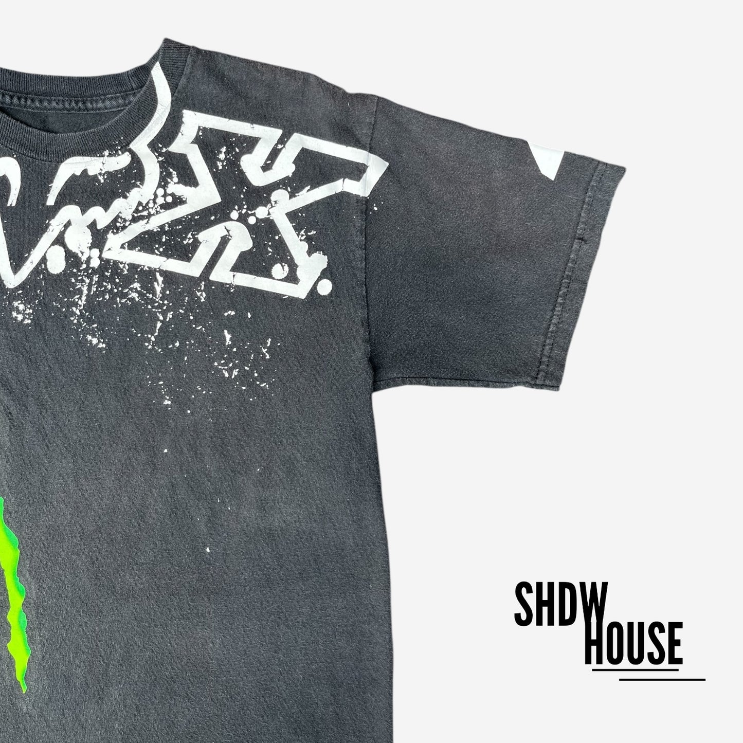 Fox x Monster Energy Tee in Washed Black
