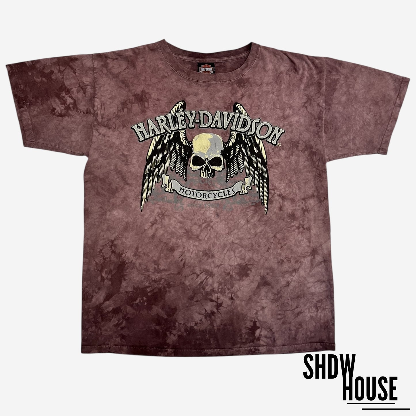 Harley Davidson Indiana Vintage 2004 Tee in Tie Dye Purple