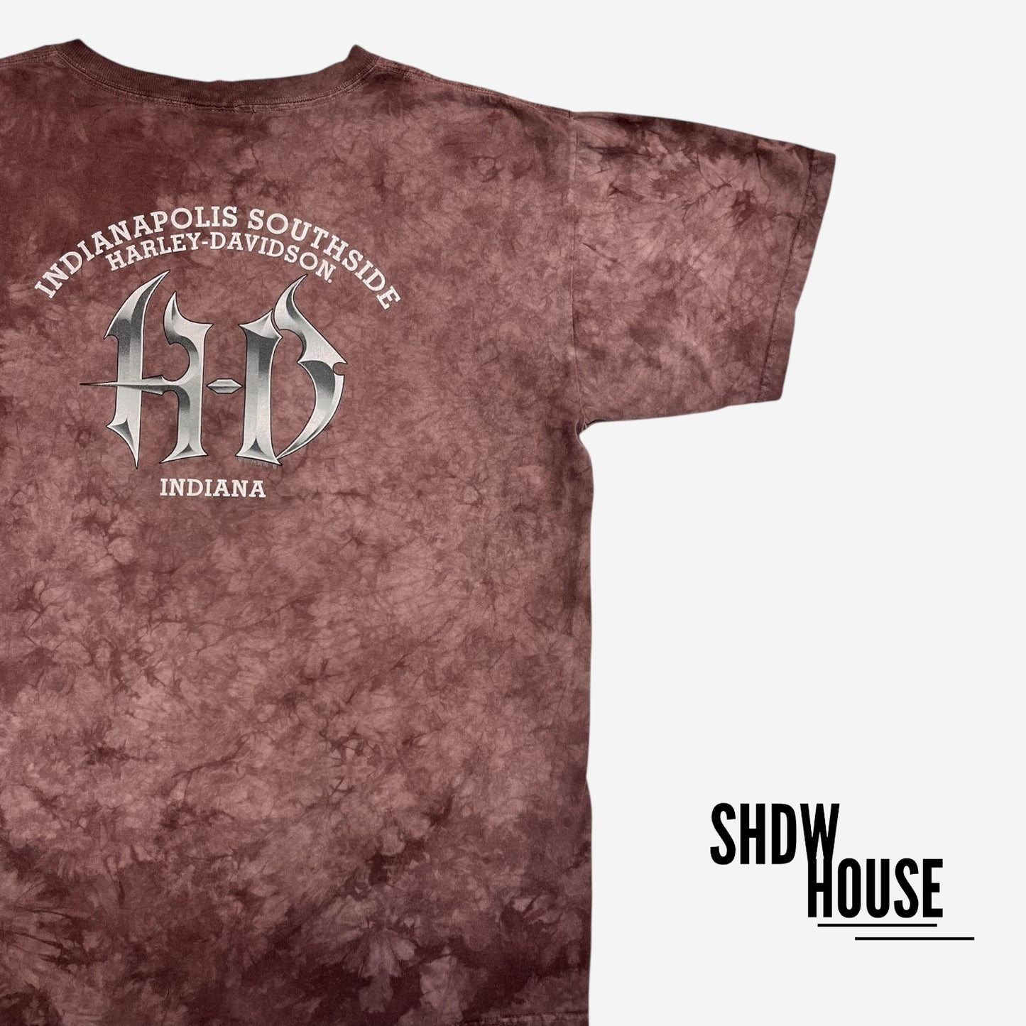 Harley Davidson Indiana Vintage 2004 Tee in Tie Dye Purple