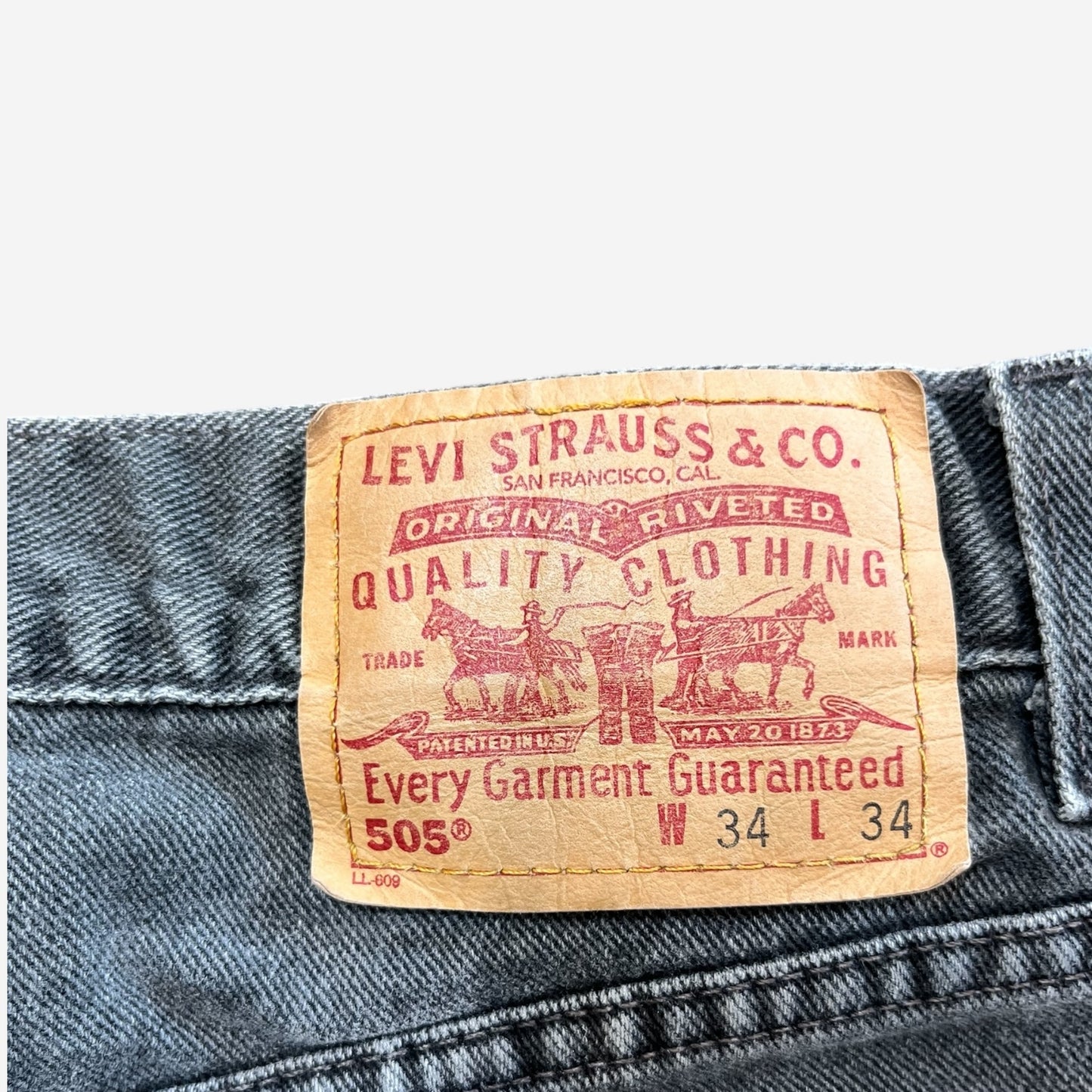 Levi Strauss & Co 505 Vintage Jeans in Washed Black
