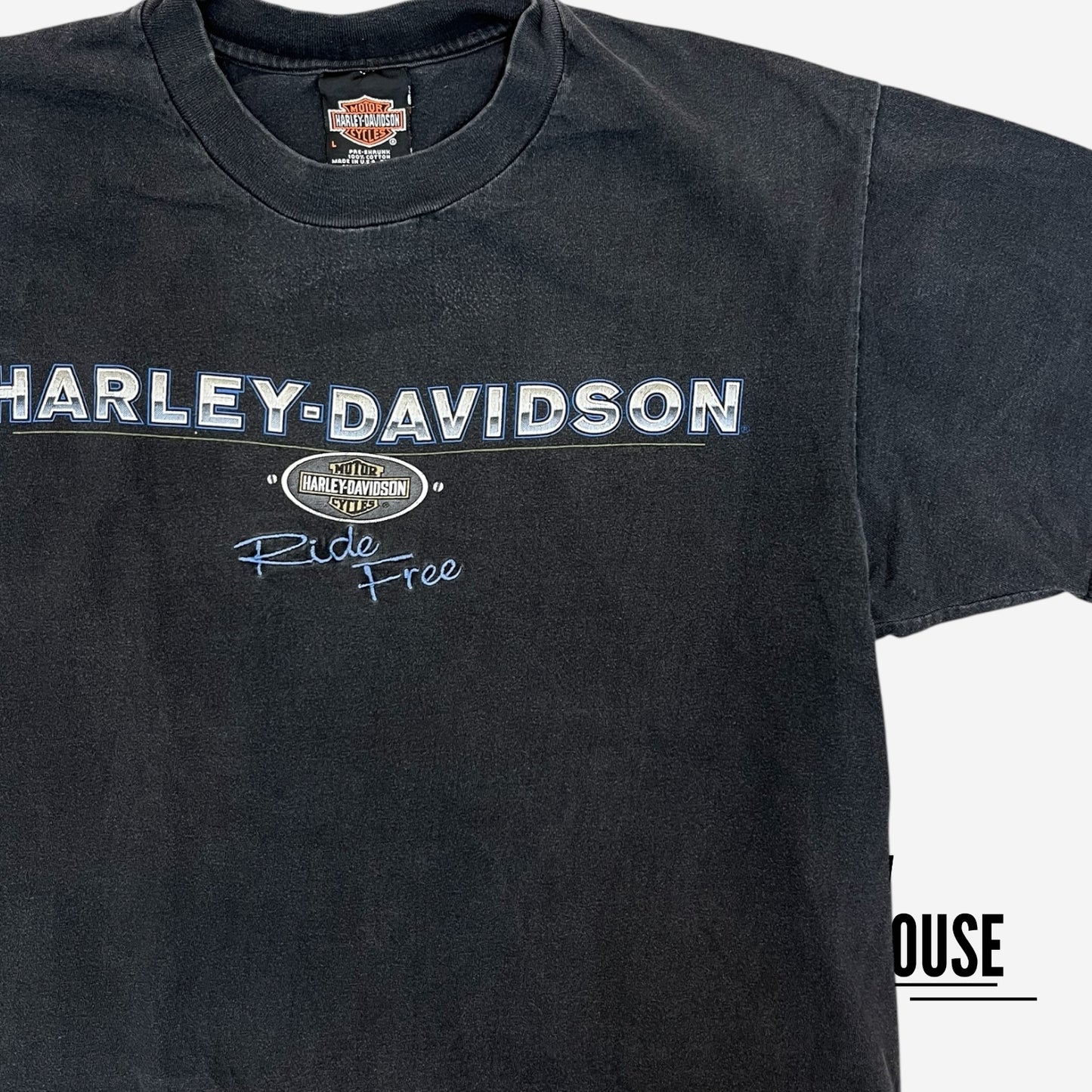 Harley Davidson Vintage Grand Prairie Tee in Black
