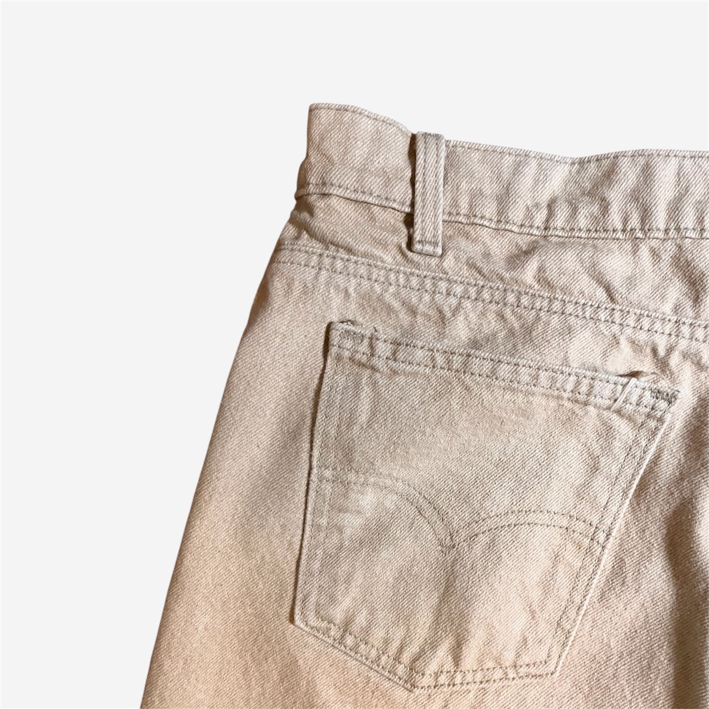 Levi Strauss & Co Vintage Orange Tab 505 Relaxed Fit Jeans in Beige