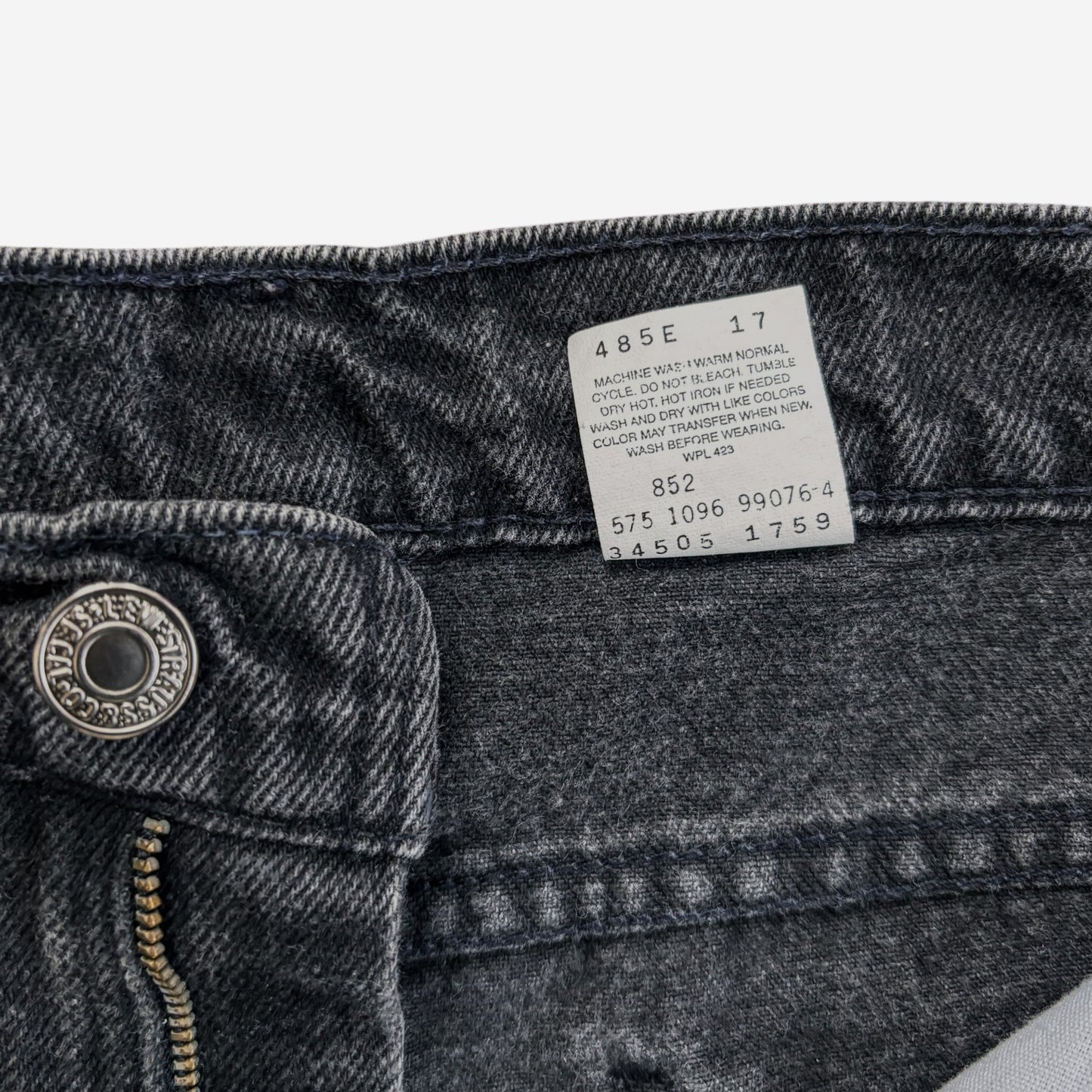 Levi Strauss & Co Vintage Orange Tab 505 Shorts in Washed Black