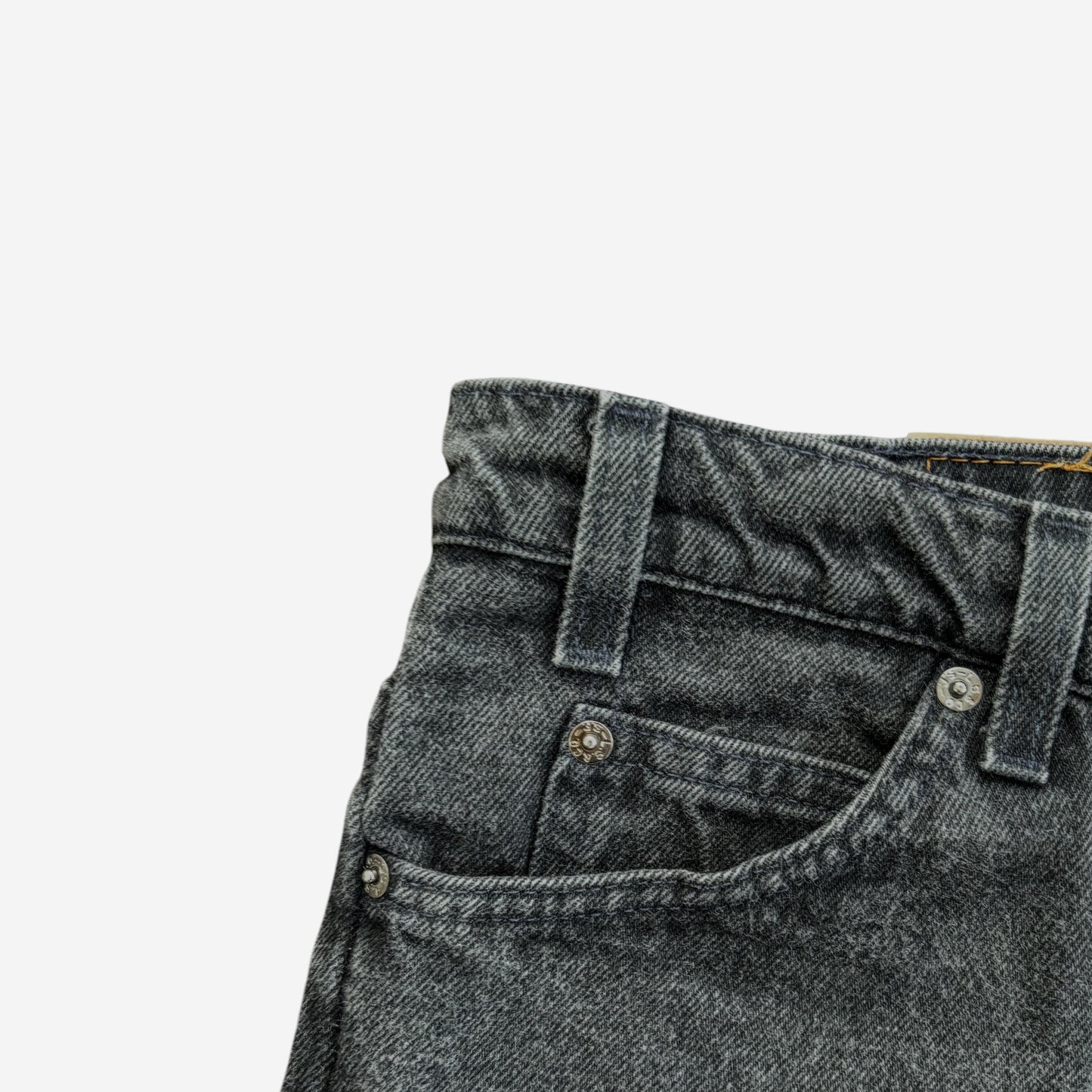 Levi Strauss & Co Vintage Orange Tab 505 Shorts in Washed Black