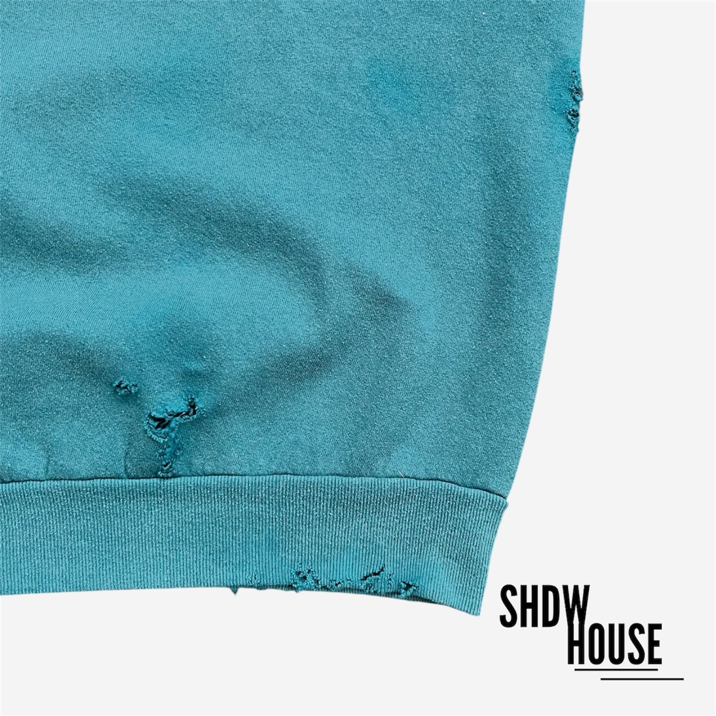 Jerzees Revived Vintage Crewneck in Washed Turquoise