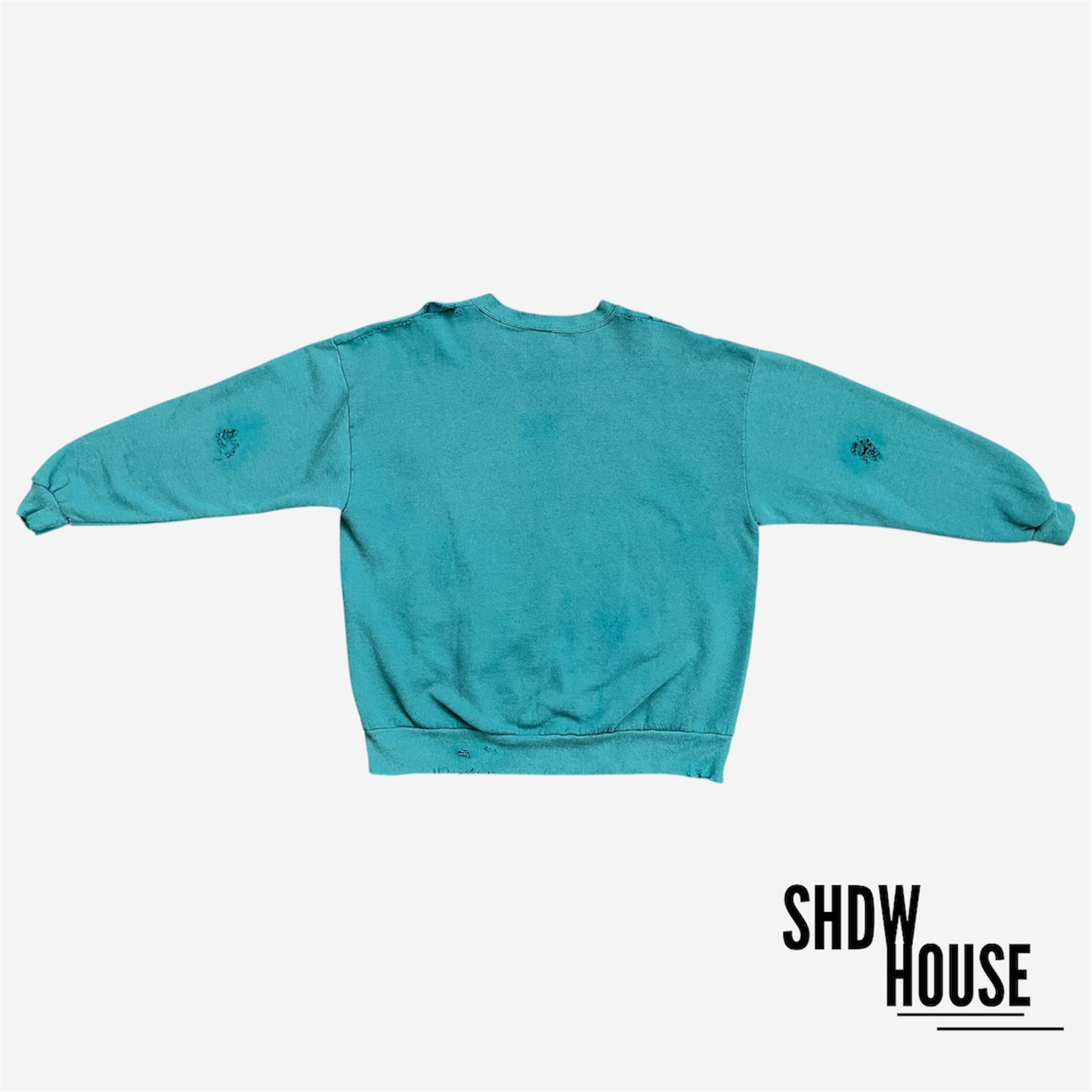 Jerzees Revived Vintage Crewneck in Washed Turquoise