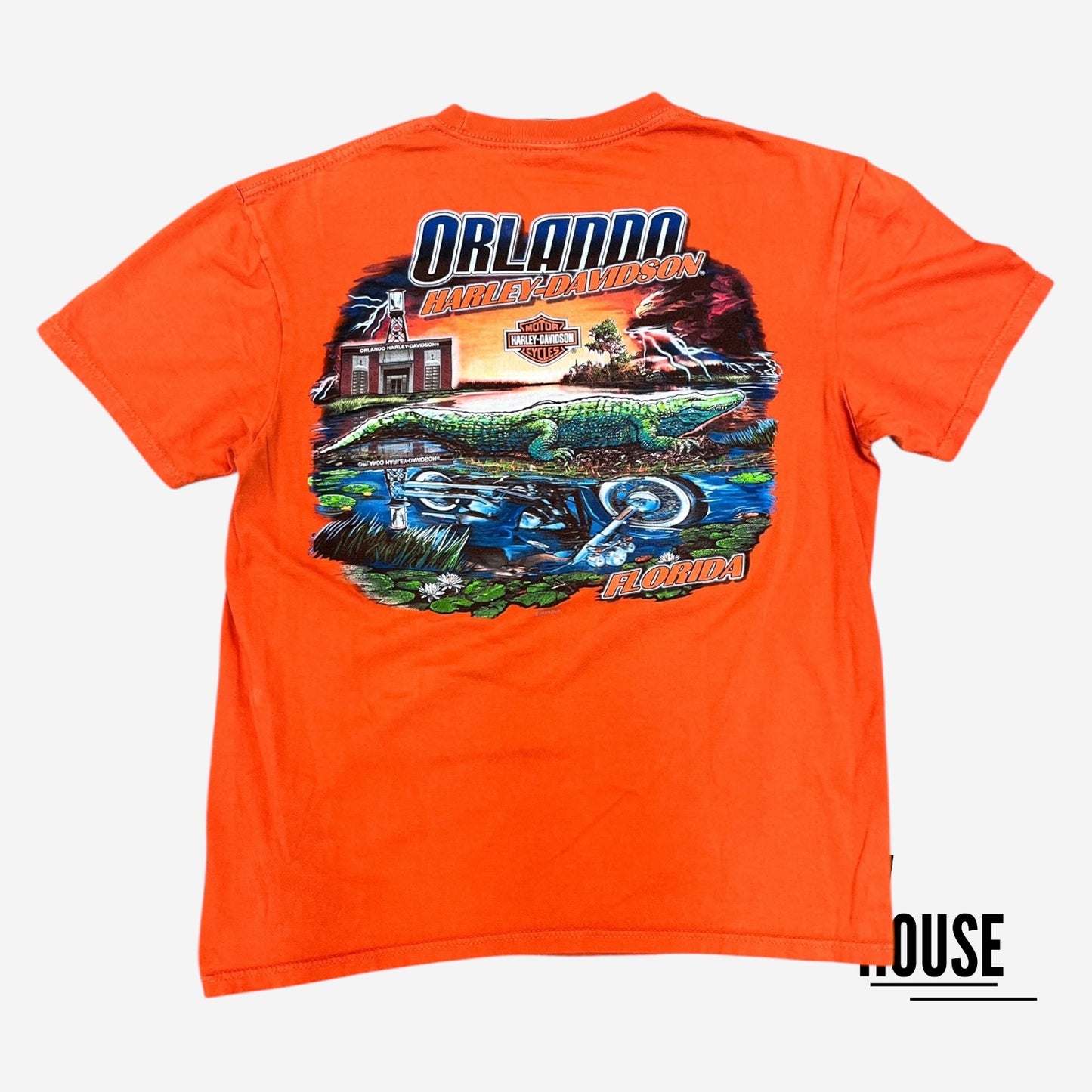 Harley Davidson Orlando FL Tee in Orange