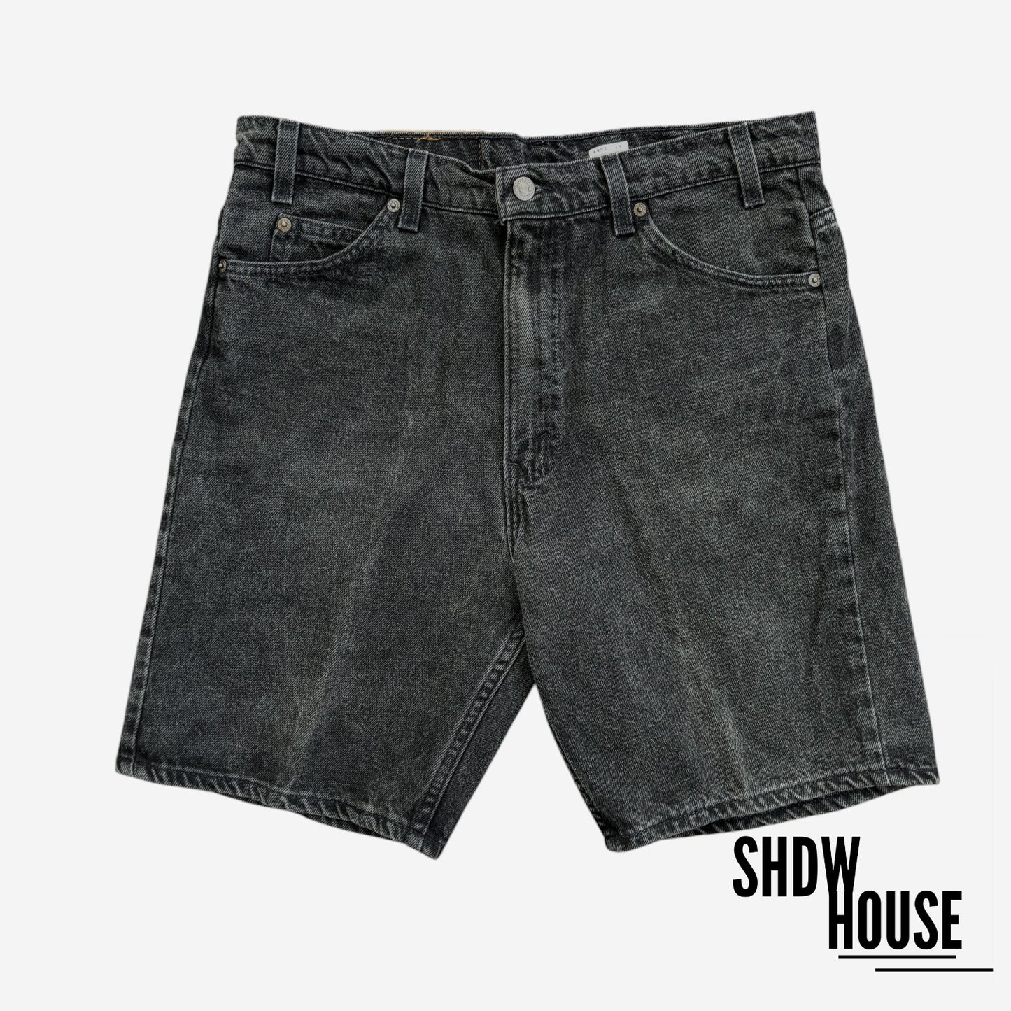 Levi Strauss & Co Vintage Orange Tab 505 Shorts in Washed Black