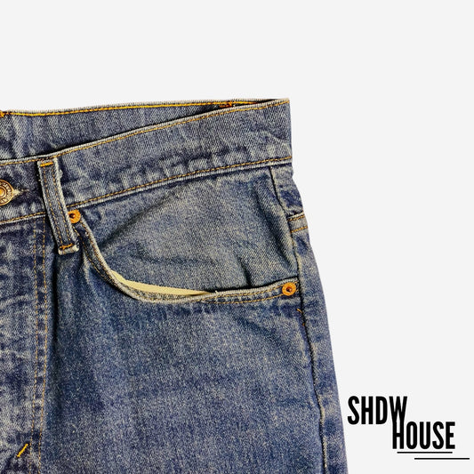 Levi Strauss & Co Vintage Orange Tab Flare Jeans in Blue Wash