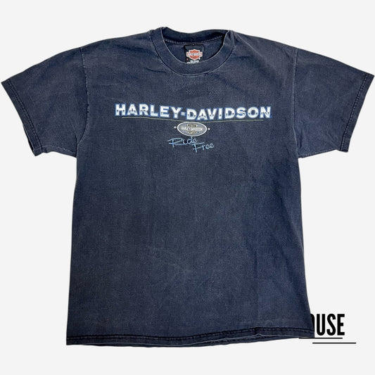 Harley Davidson Vintage Grand Prairie Tee in Black