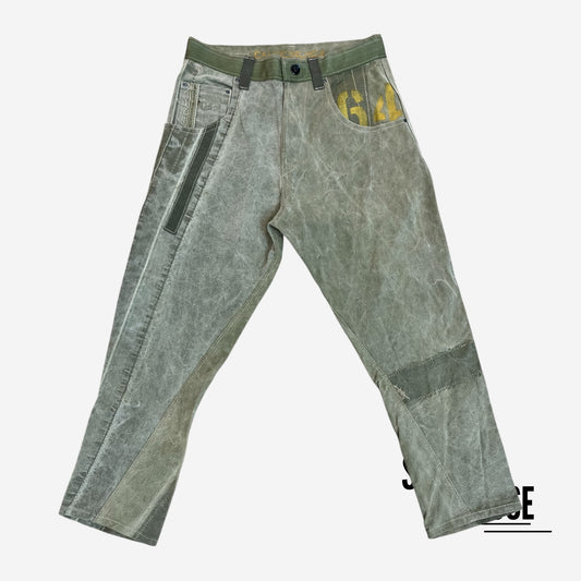 Archie and Dennis Army Carrot Pants 3.0 in Green