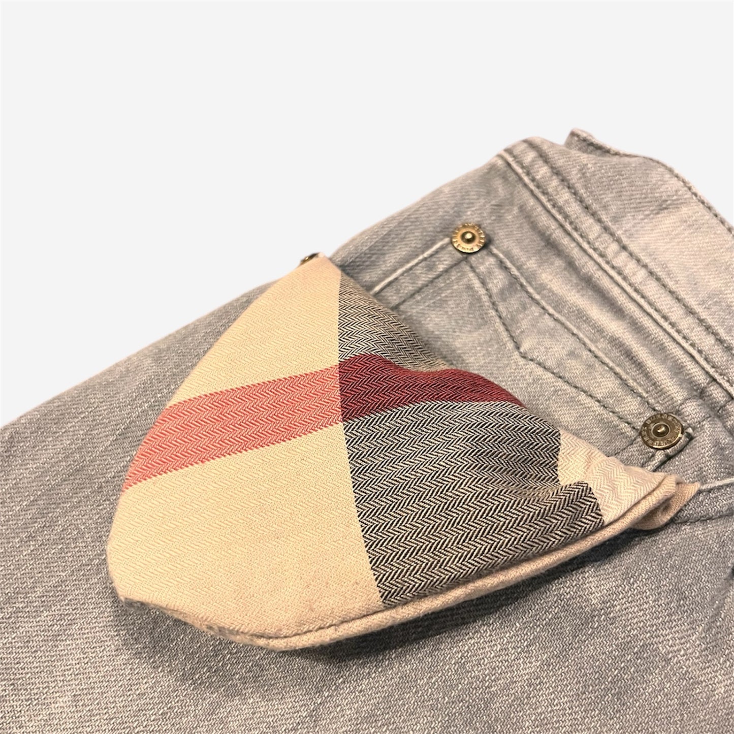 Burberry Denim Jeans in Stone Grey