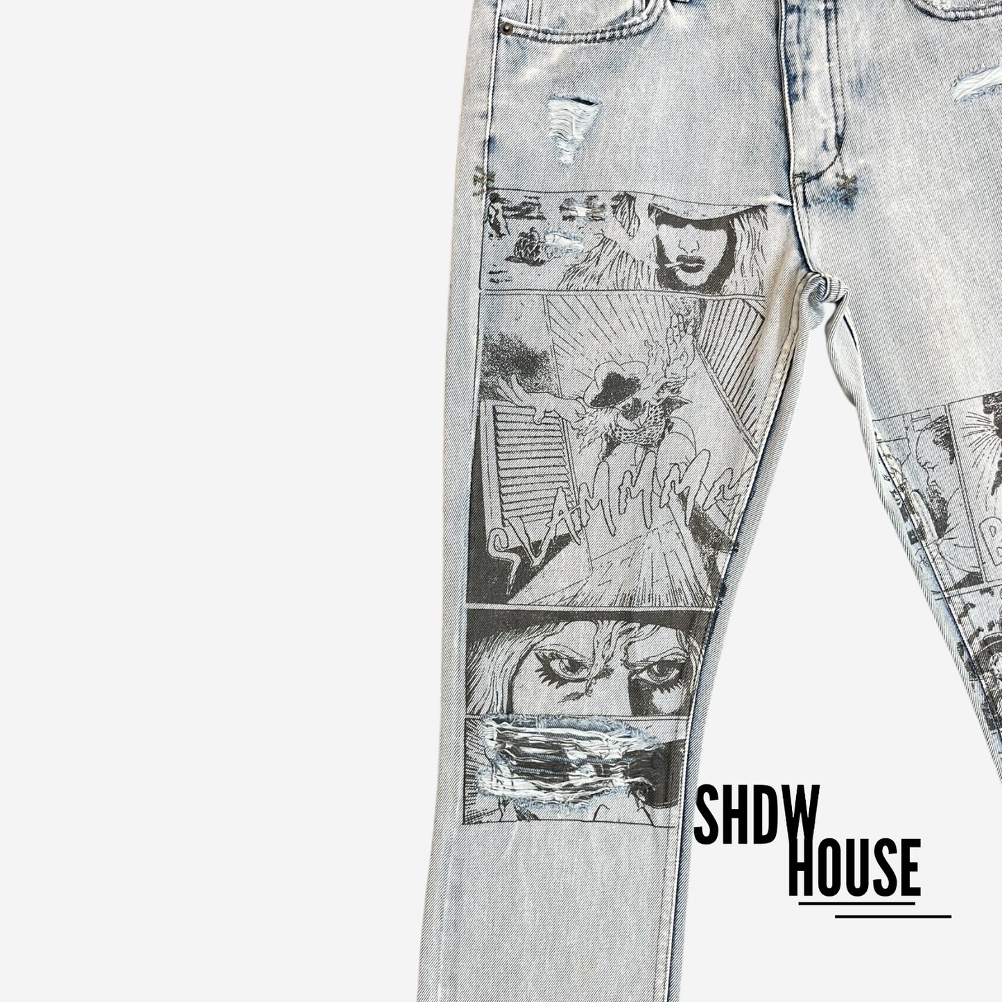 Ksubi Comic Jeans in Blue Wash