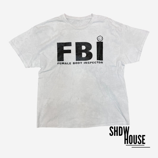 F.B.I Vintage Tee in White