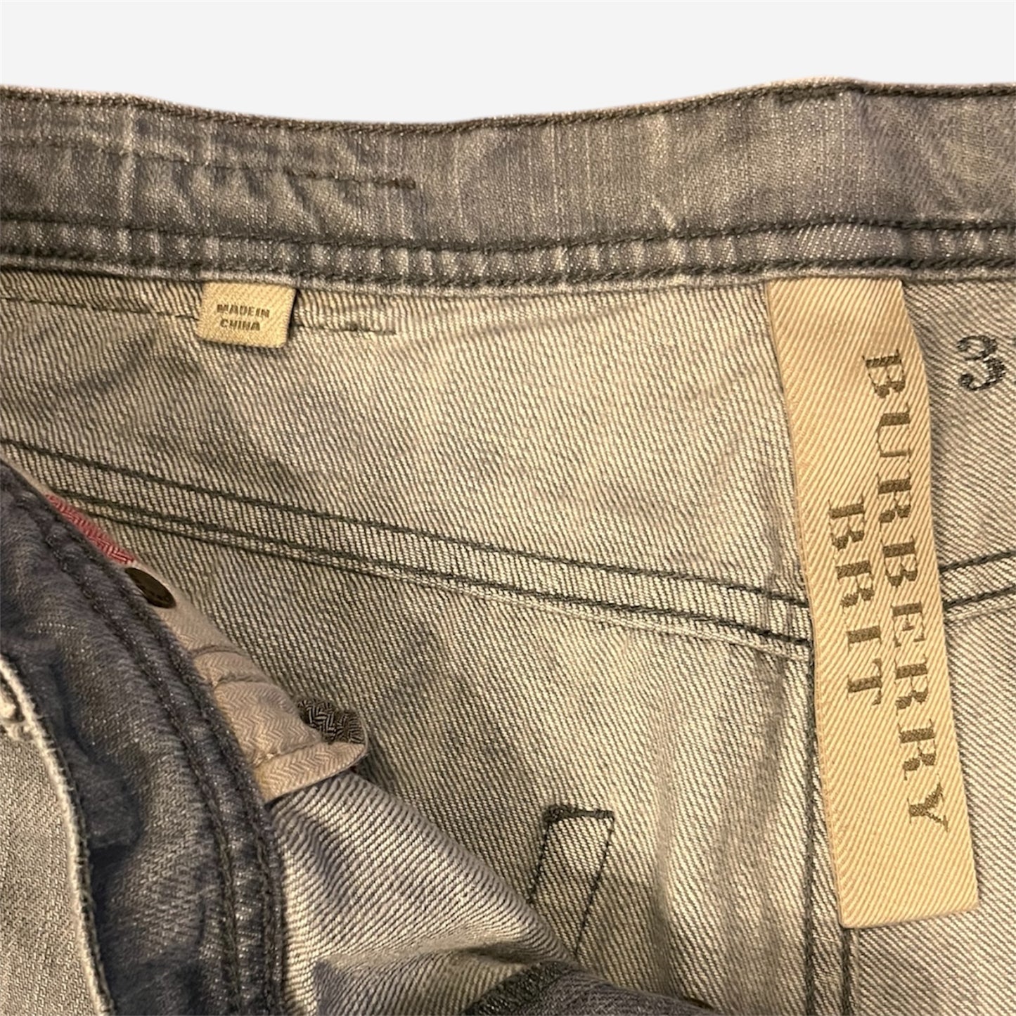 Burberry Denim Jeans in Stone Grey