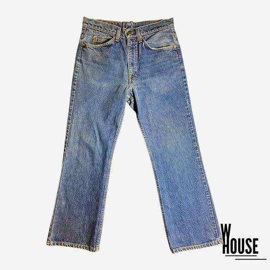 Levi Strauss & Co Vintage Orange Tab Flare Jeans in Blue Wash