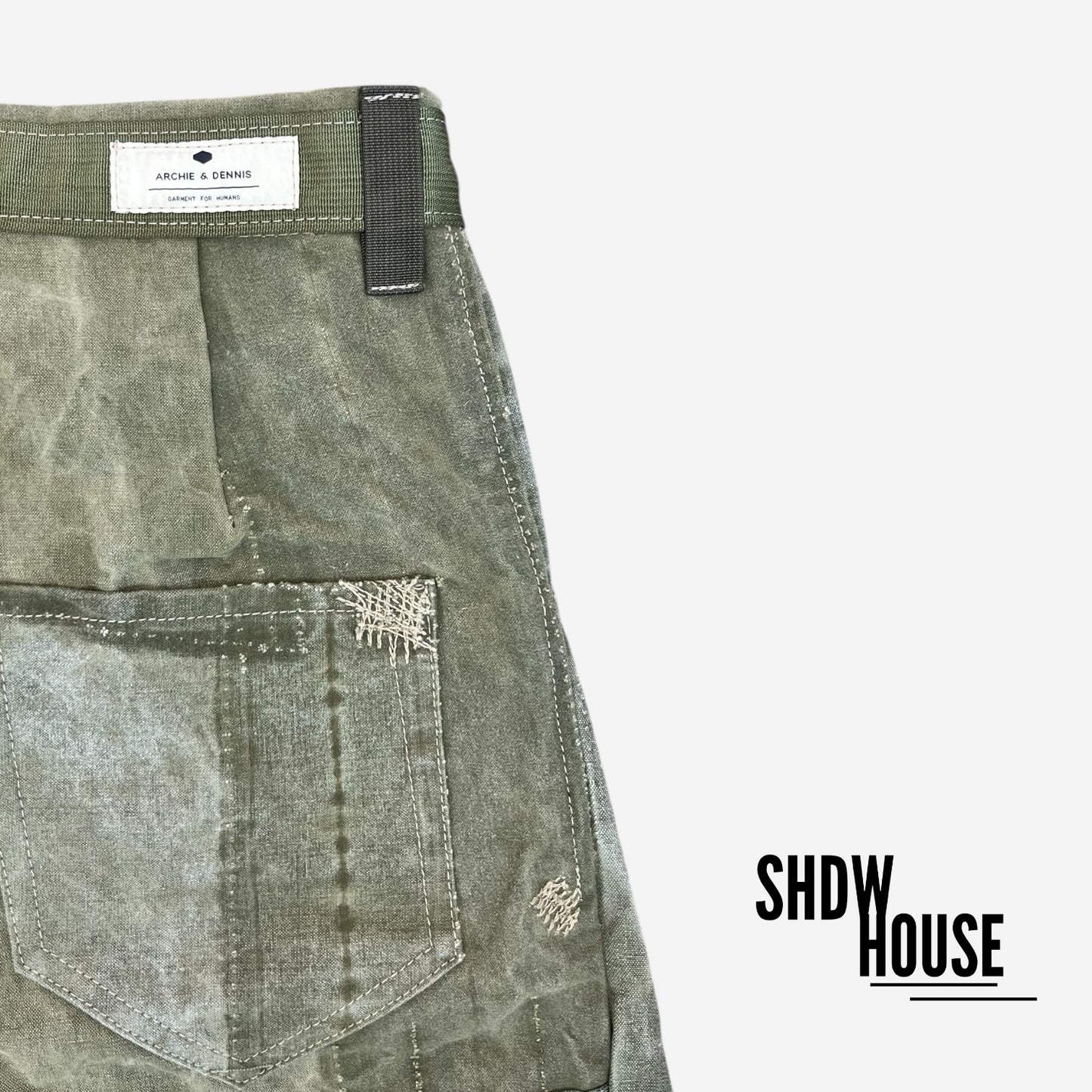 Archie and Dennis Army Carrot Pants 3.0 in Green