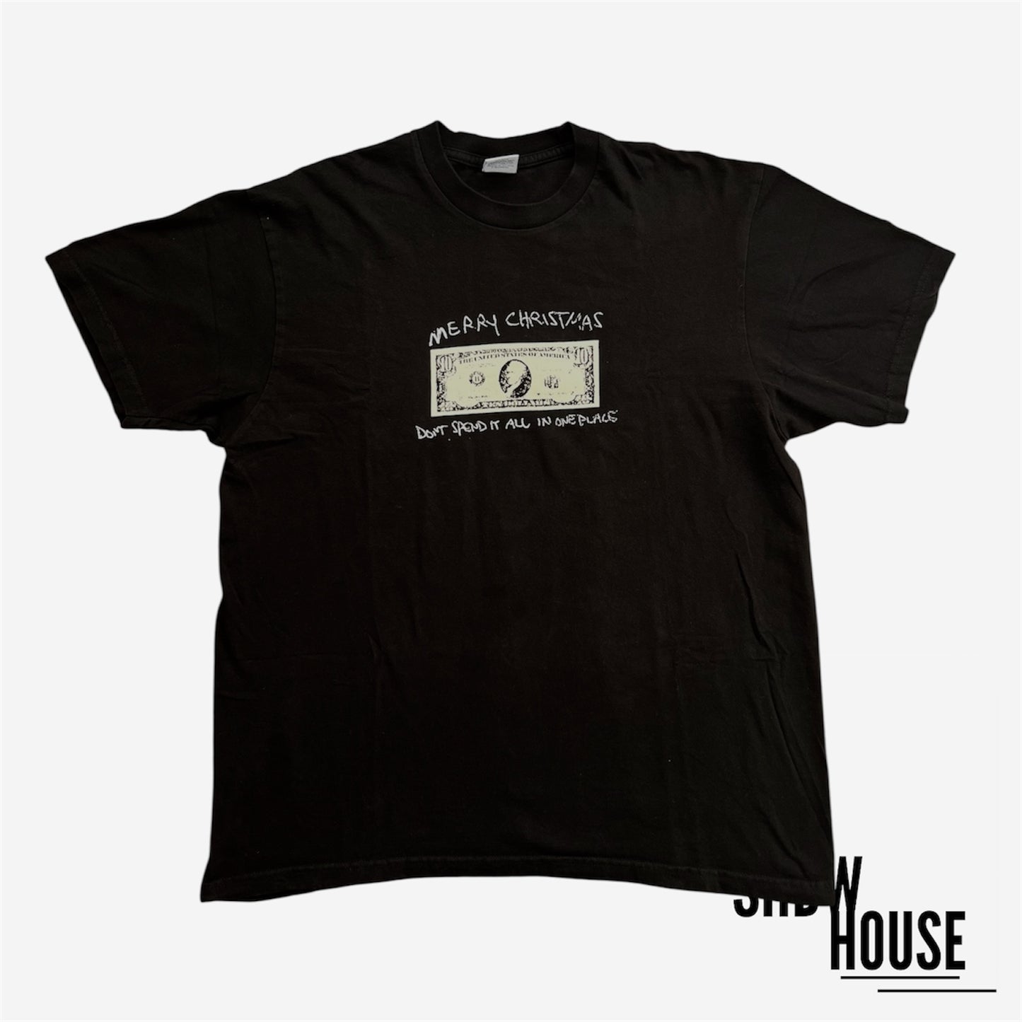 Supreme Spend It Christmas Tee in Black