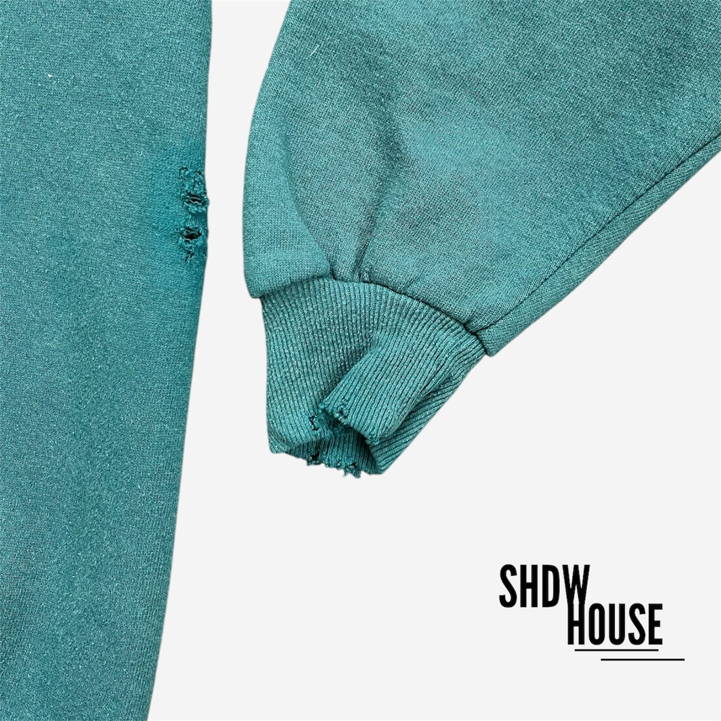 Jerzees Revived Vintage Crewneck in Washed Turquoise