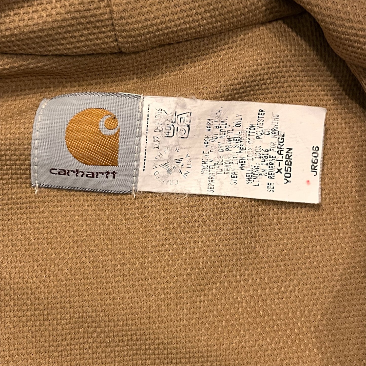 Carhartt Vintage J130 Zip Up Jacket in Wheat