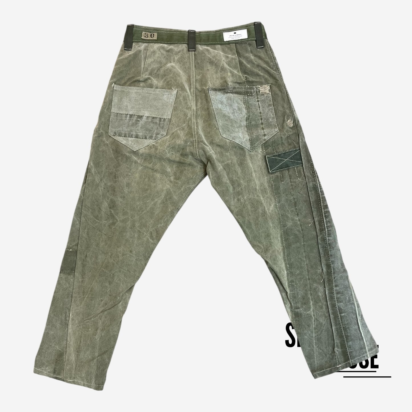 Archie and Dennis Army Carrot Pants 3.0 in Green