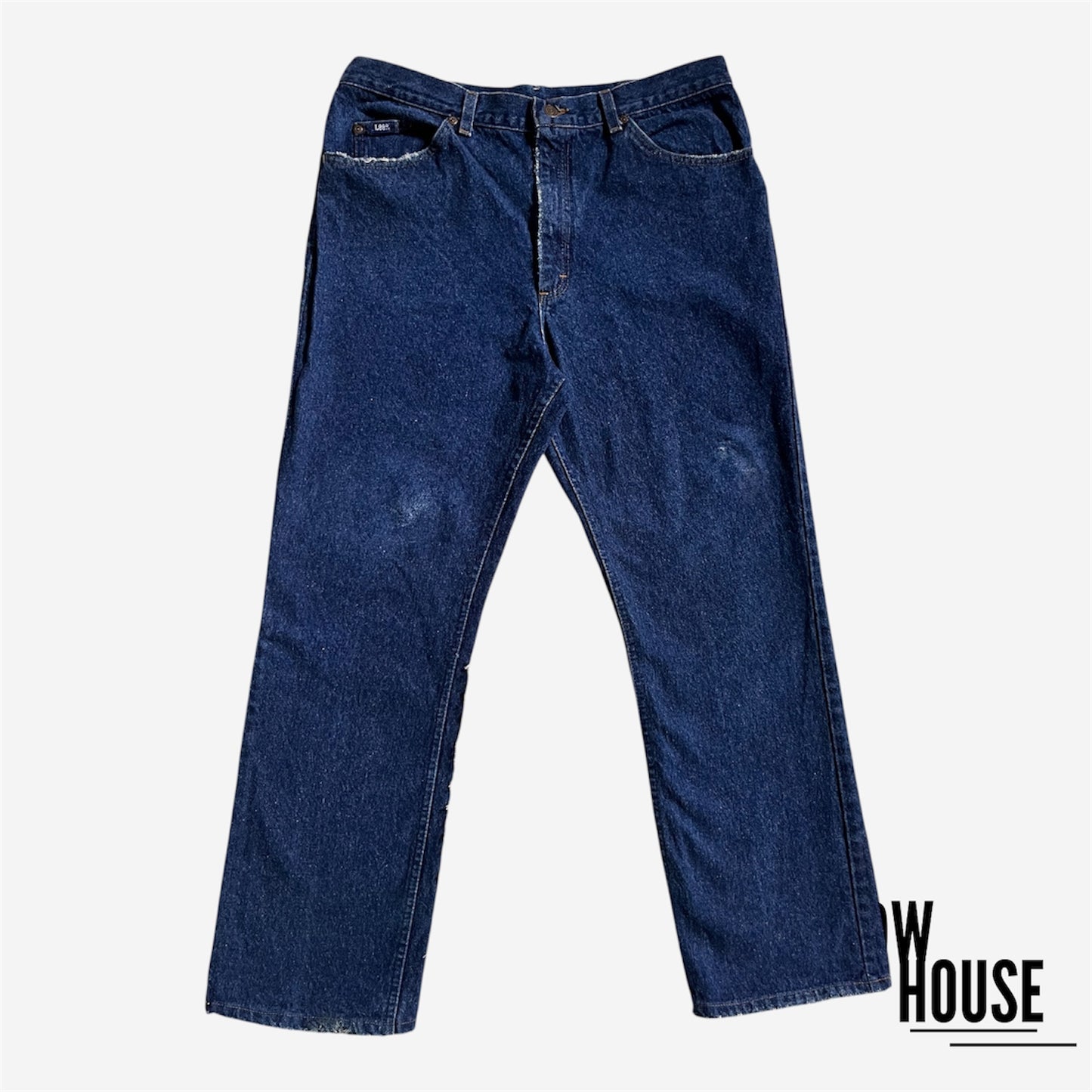 SHDWHOUSE Lee Denim Revived Jeans in Dark Blue Wash