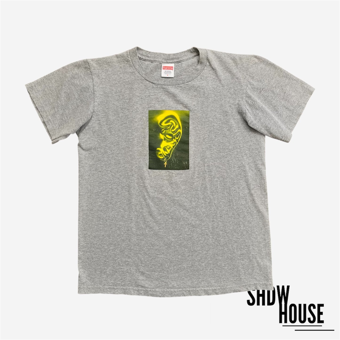 Supreme 2021 Ear Tee in Heather Grey