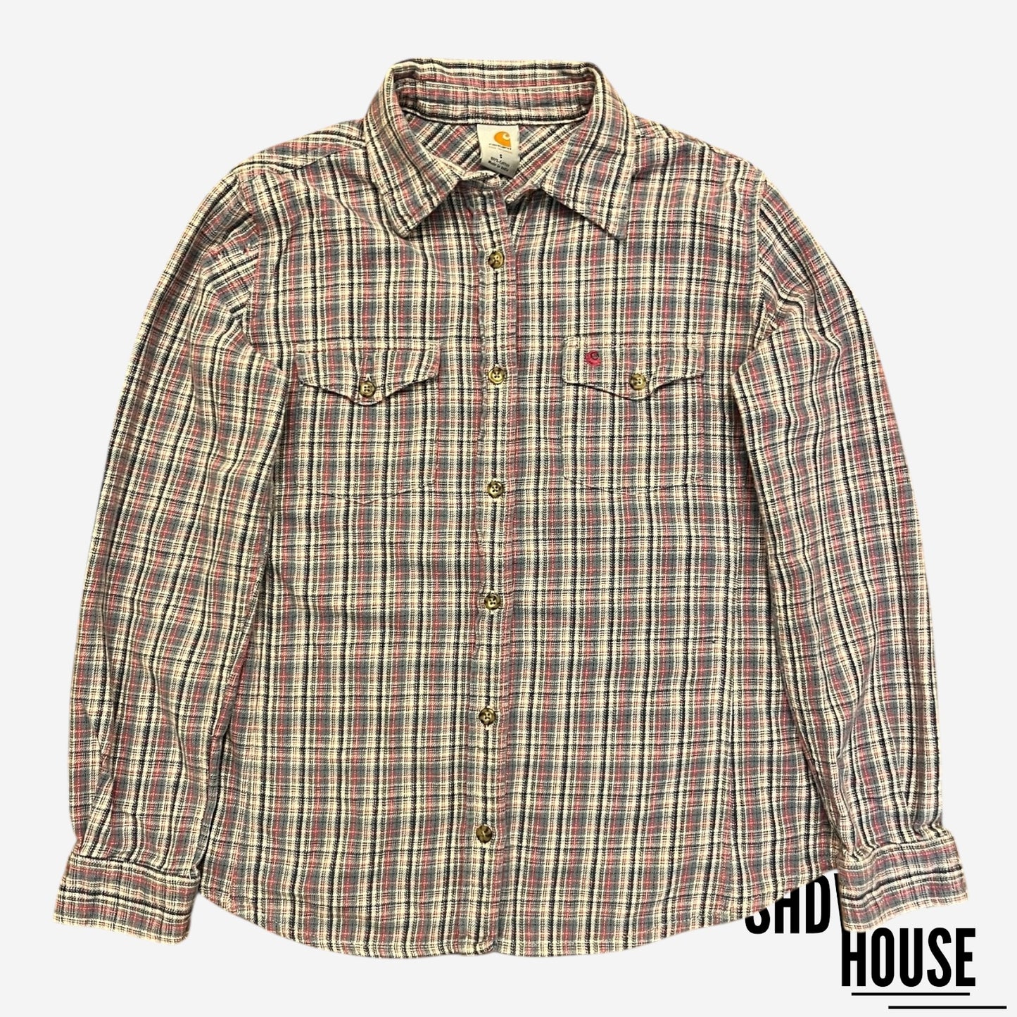 Carhartt Women’s Button Down Flannel in Pink