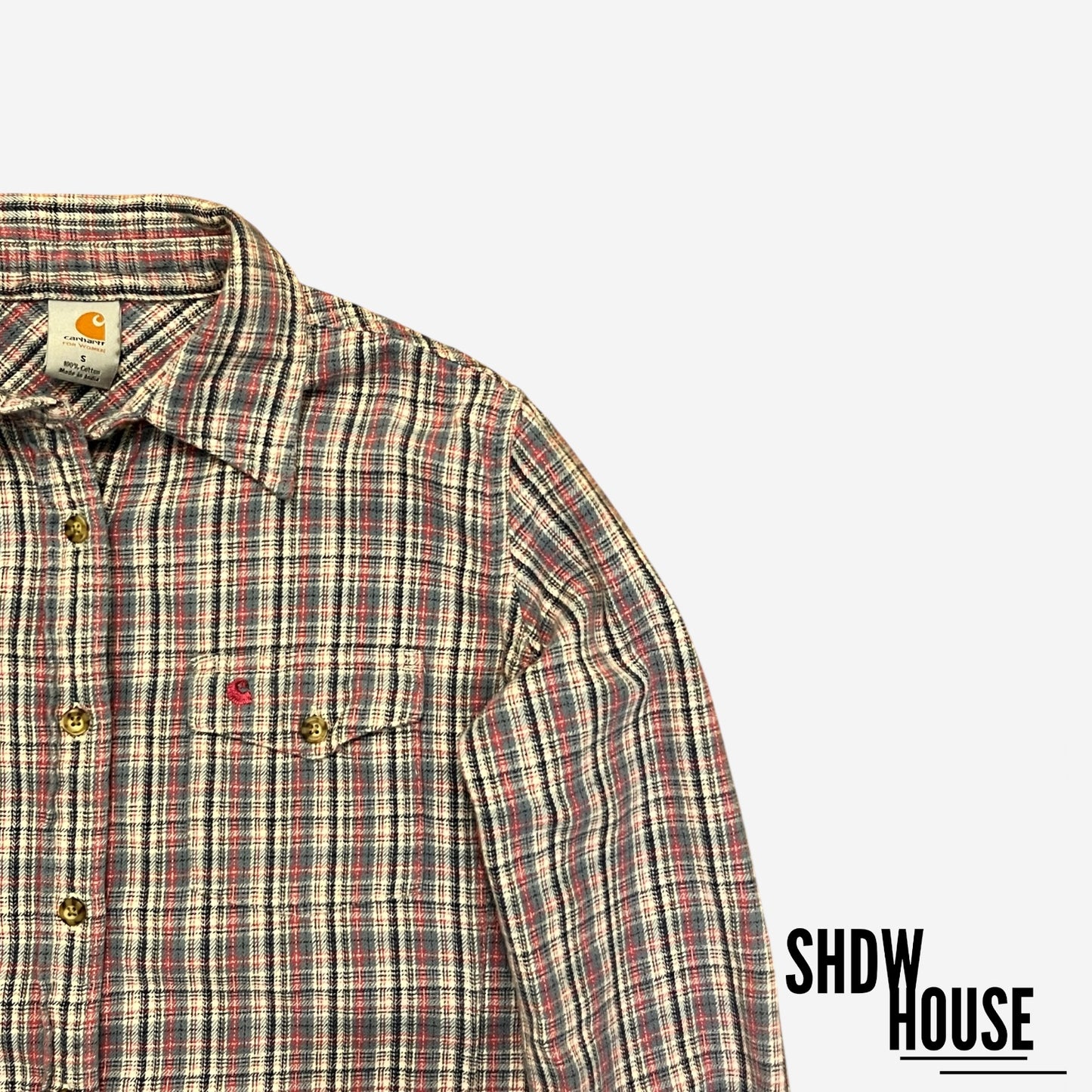 Carhartt Women’s Button Down Flannel in Pink