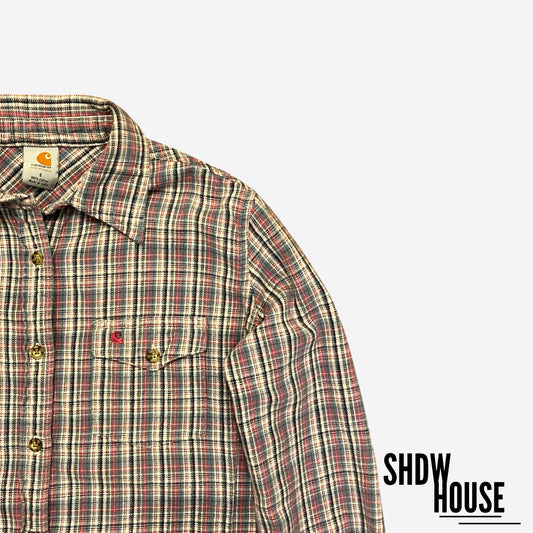 Carhartt Women’s Button Down Flannel in Pink