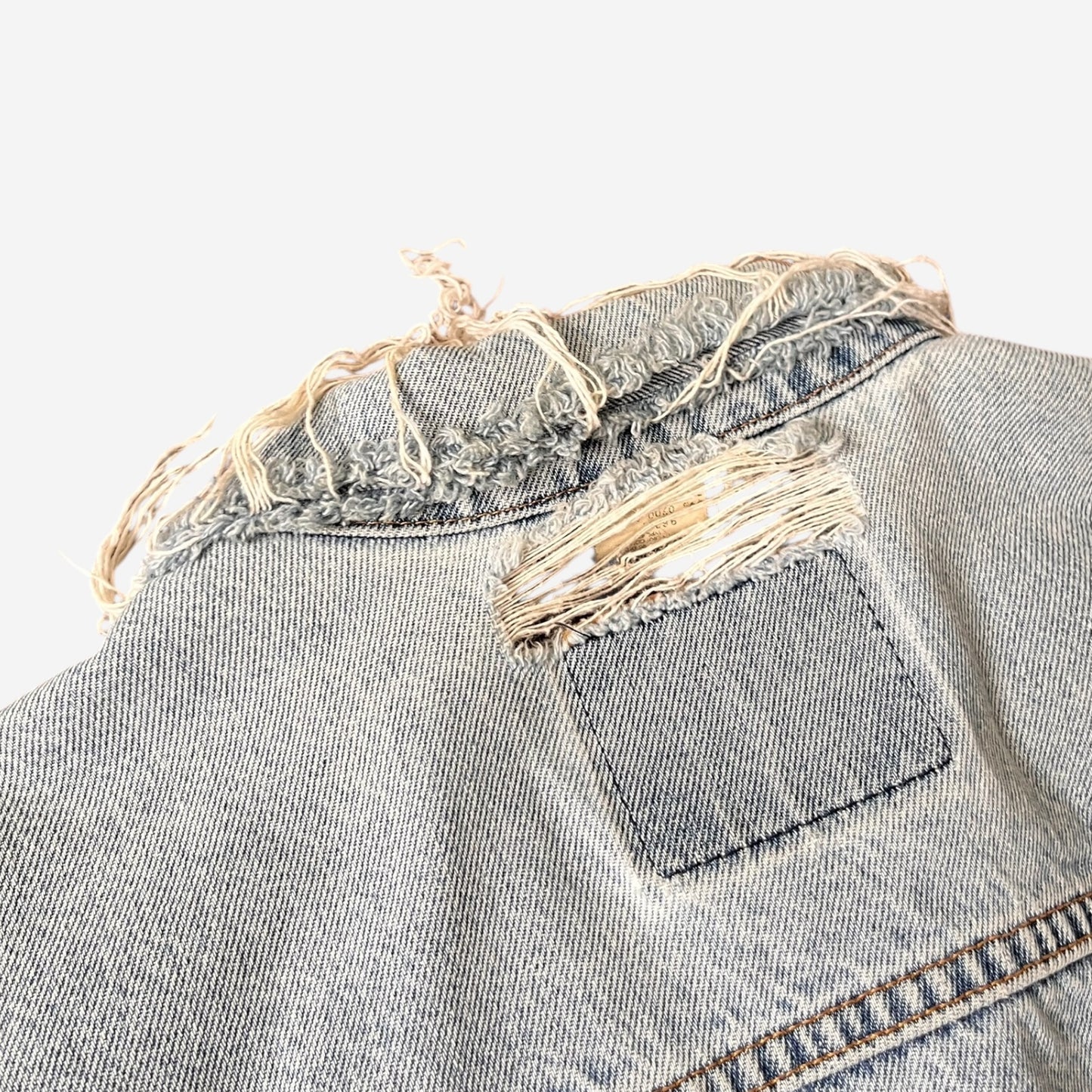 Levi Strauss & Co Y2K Vintage Trucker Coat in Washed Blue