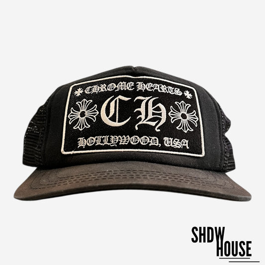 Chrome Hearts Vintage Trucker Cap in Black