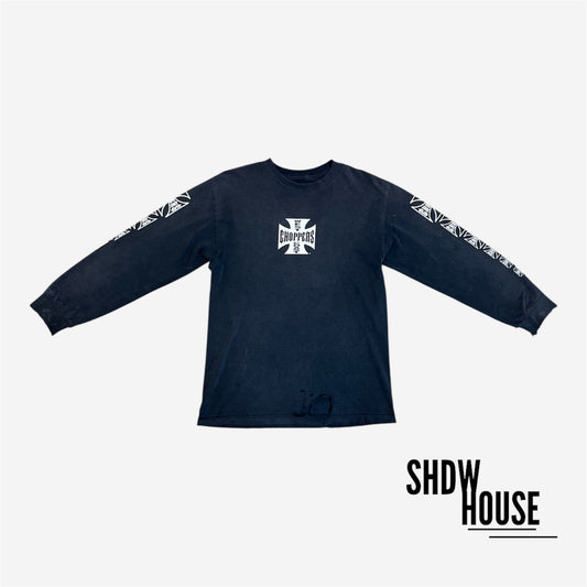 West Coast Choppers Vintage L/S Tee in Black