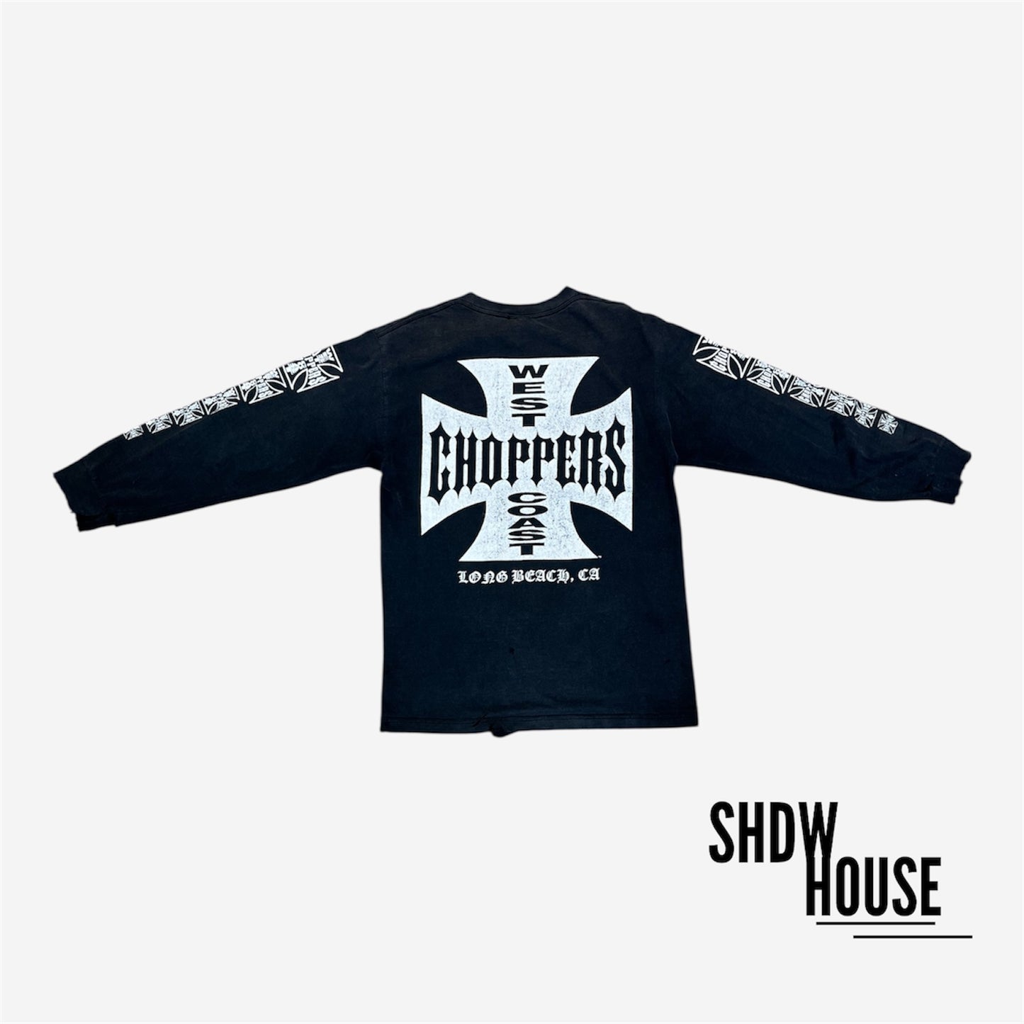West Coast Choppers Vintage L/S Tee in Black
