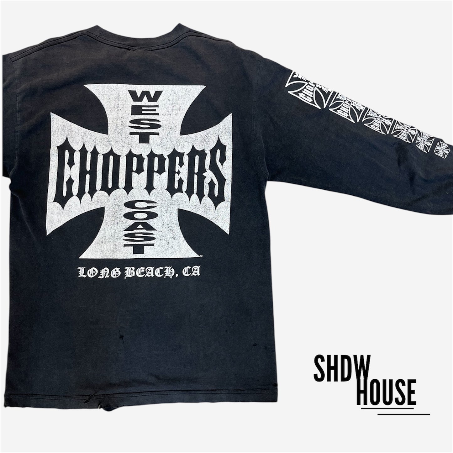 West Coast Choppers Vintage L/S Tee in Black