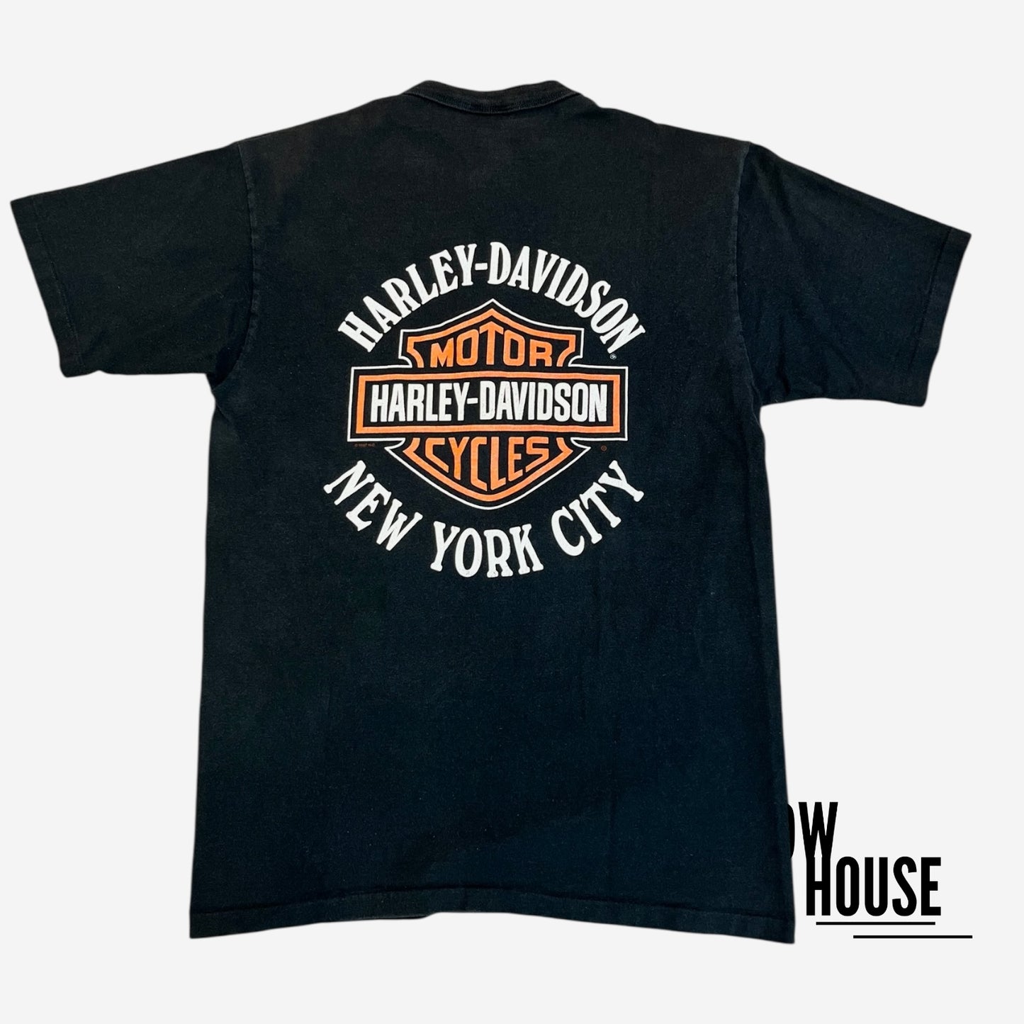 Harley Davidson Vintage 1997 Henley NYC Tee in Black