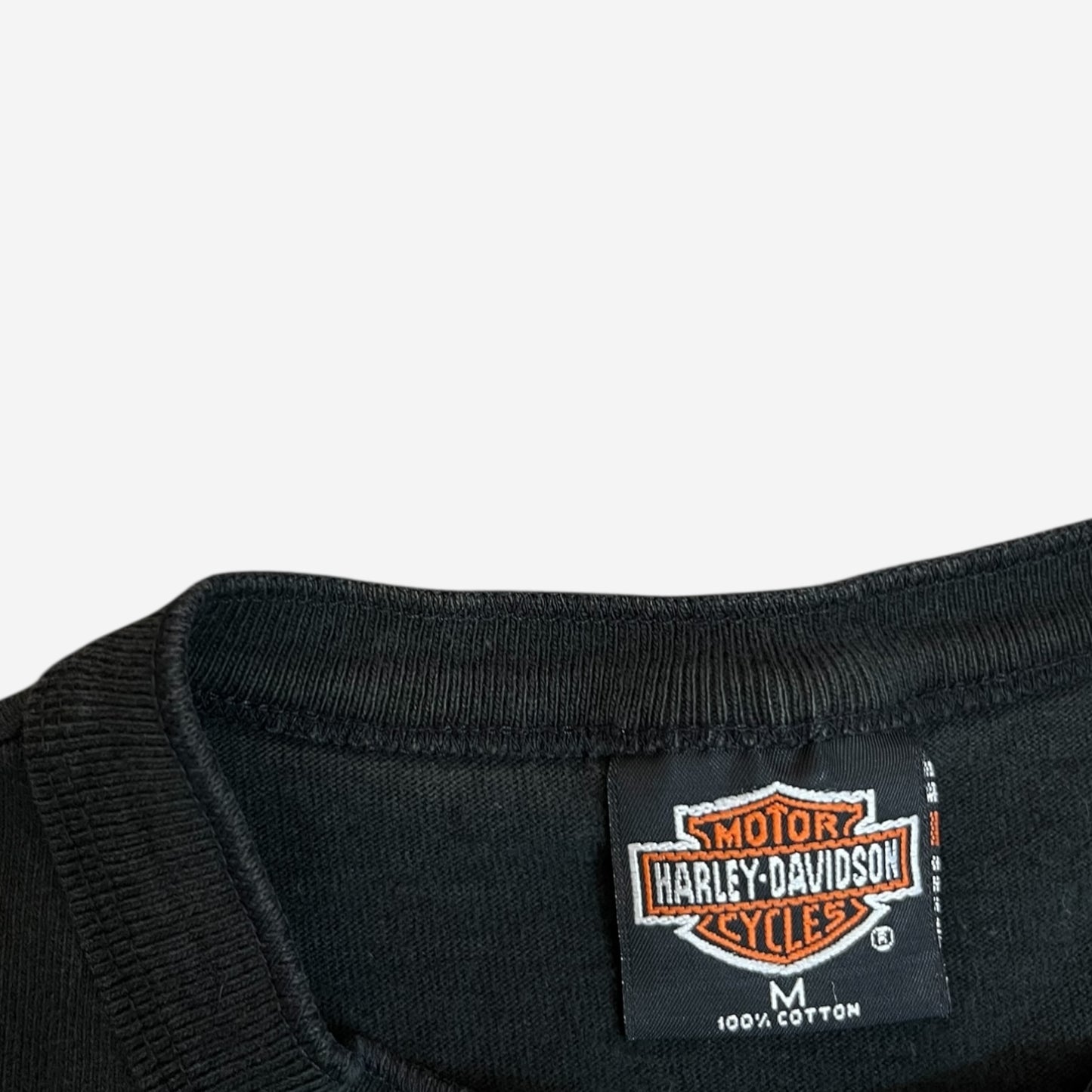 Harley Davidson Vintage 1997 Henley NYC Tee in Black