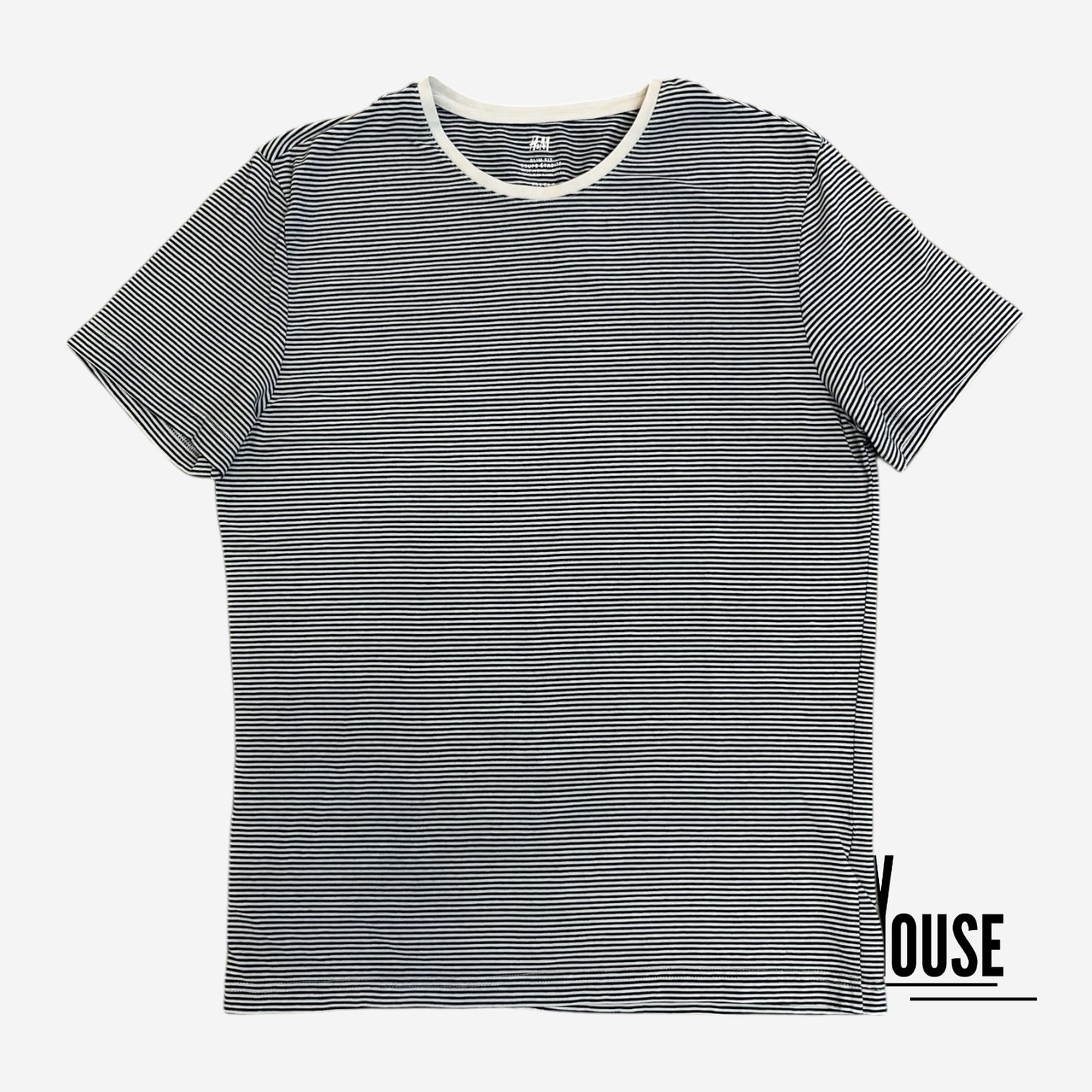 H&M Striped Tee in Black/White
