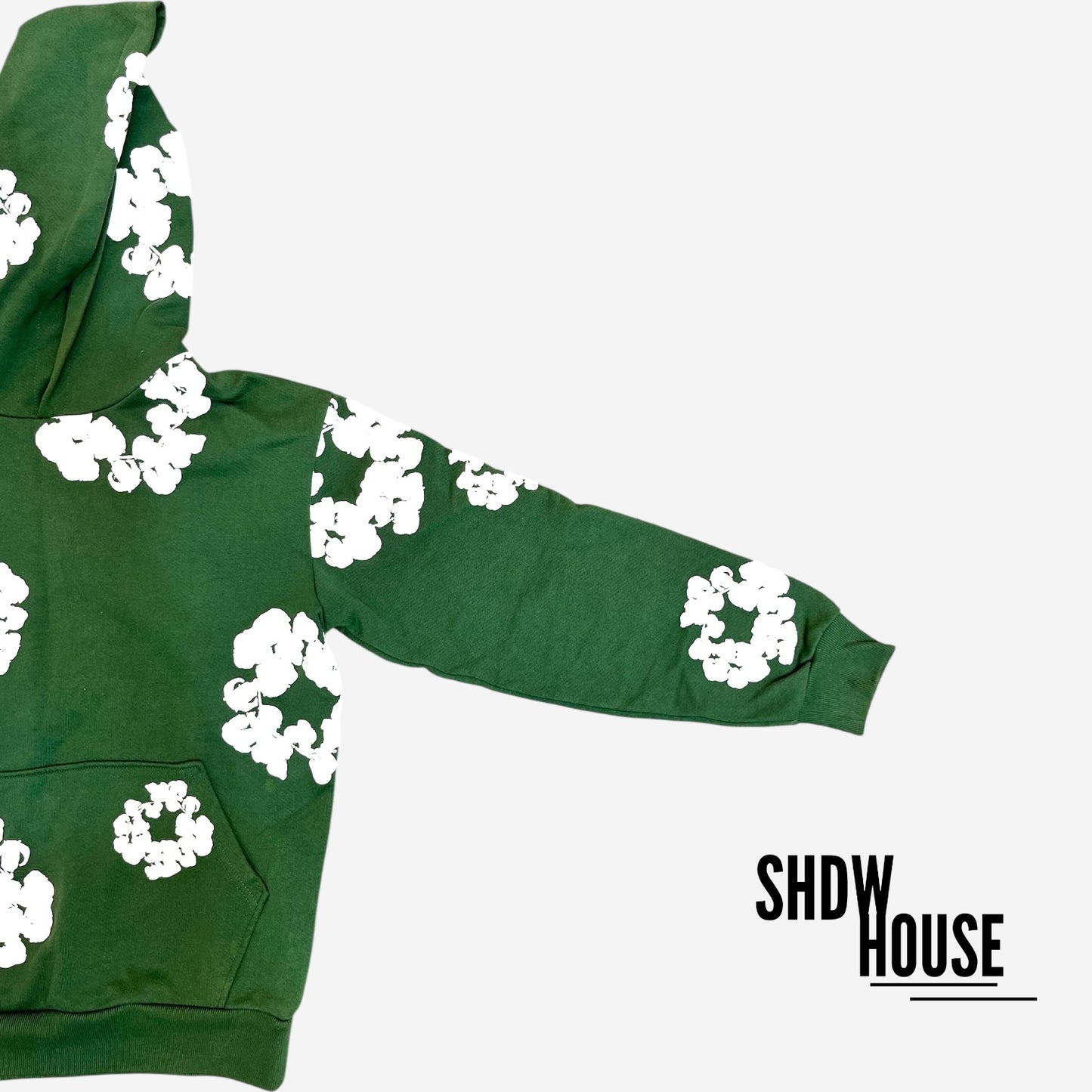 Denim Tears Cotton Wreath Hoodie in Green