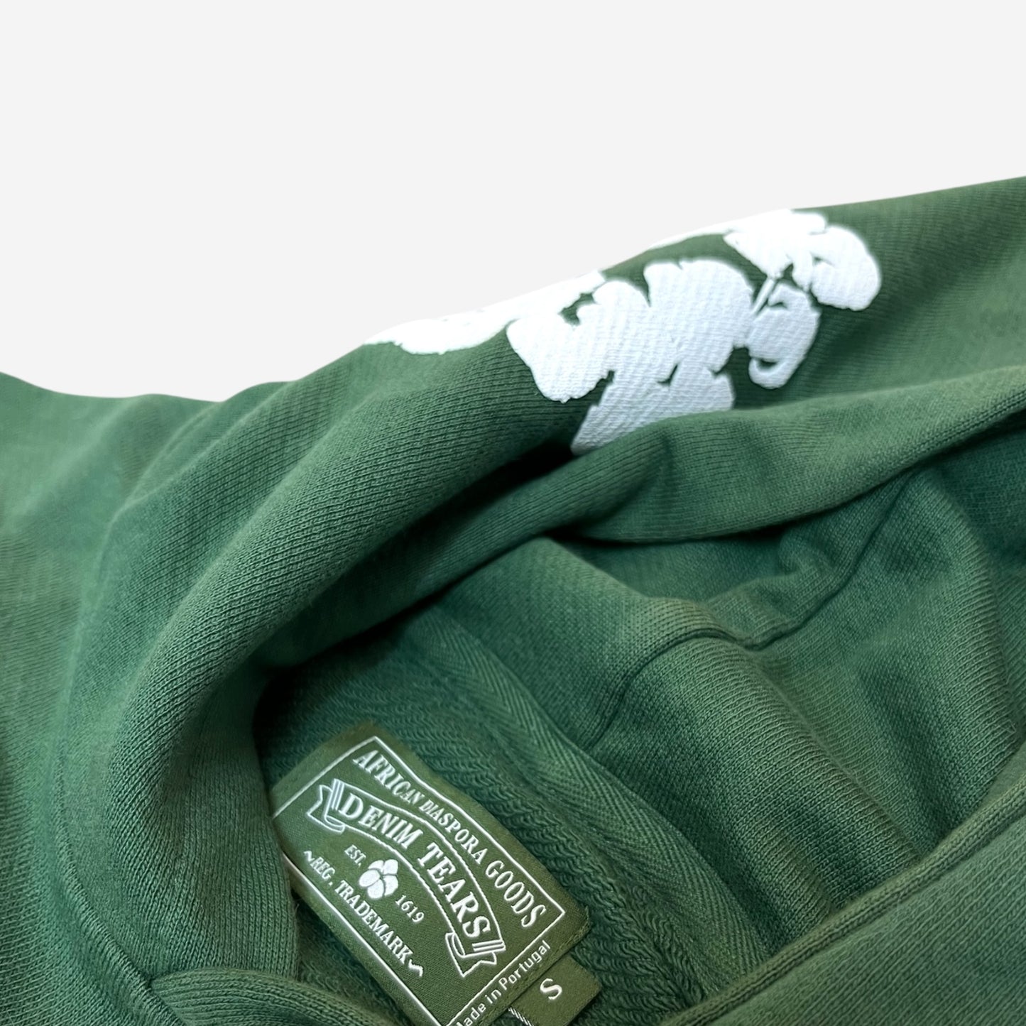Denim Tears Cotton Wreath Hoodie in Green
