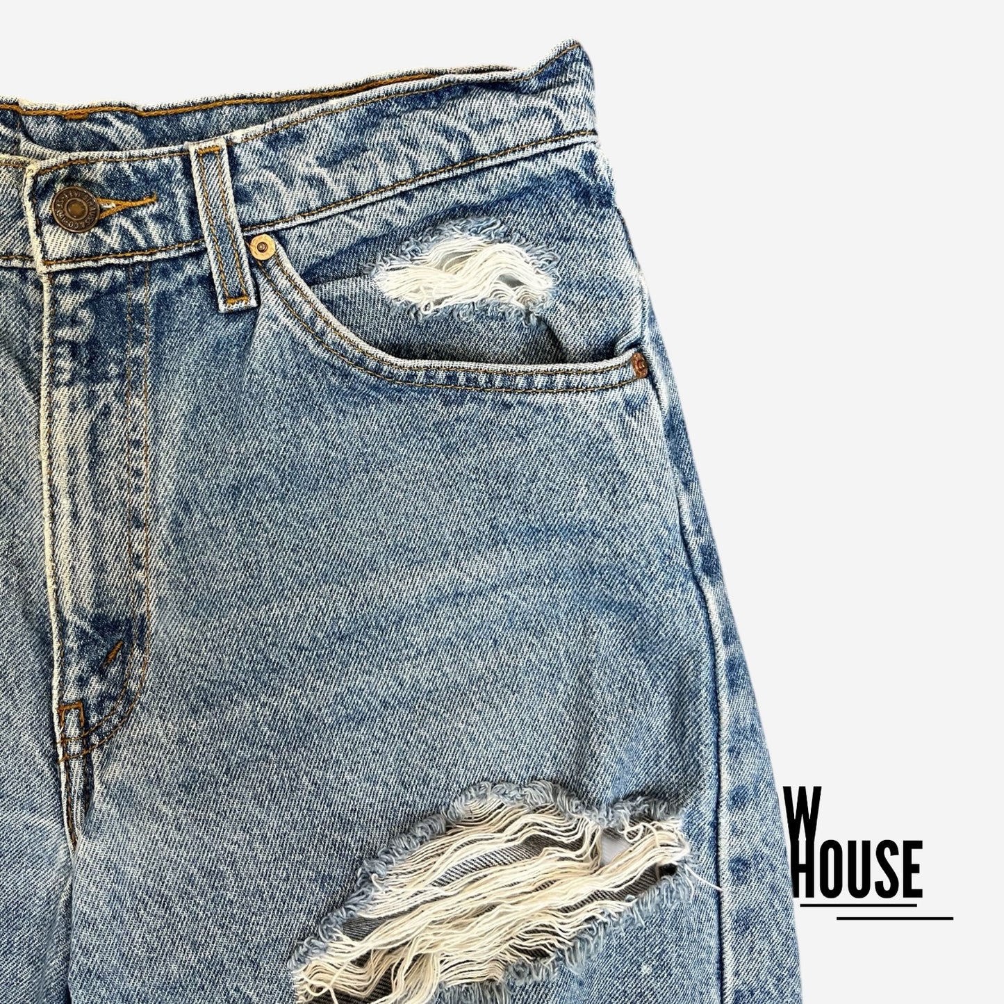 Levi Strauss & Co Orange Tab 550’s in Blue Wash