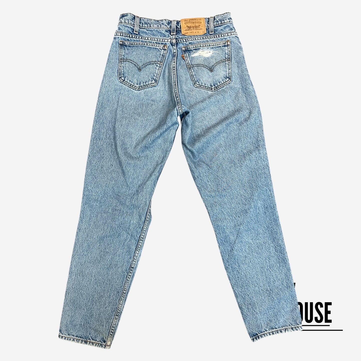 Levi Strauss & Co Orange Tab 550’s in Blue Wash
